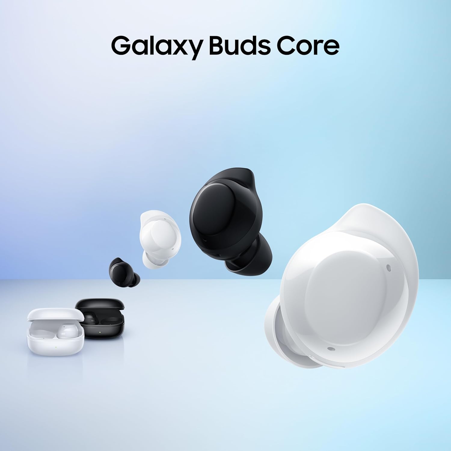 Samsung Galaxy Buds Core (Black) Galaxy AI Enabled in-Ear TWS with ANC | Enriched Bass | 6 Mic Setup | IP54 | 35hrs Battery | Touch Controls
