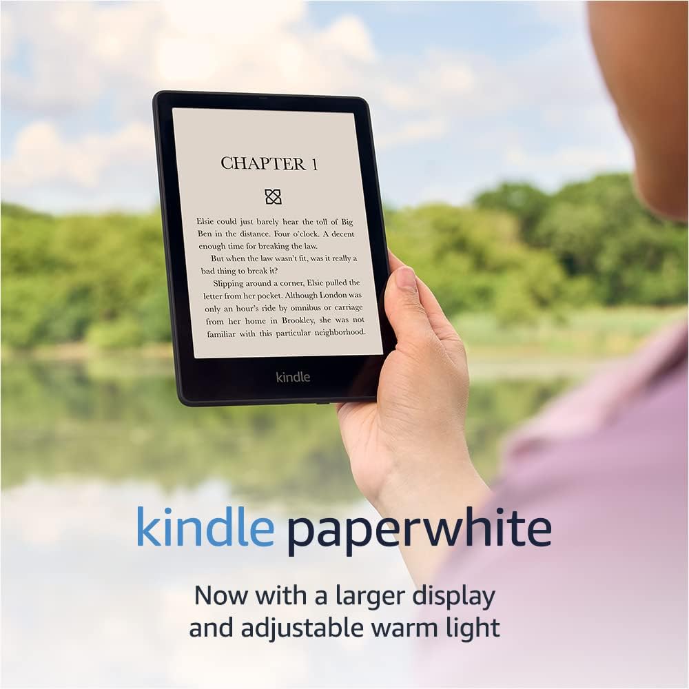 Amazon Kindle Paperwhite (8 GB) – Now with a larger display, adjustable warm light, increased battery life, and faster page turns – Sealed