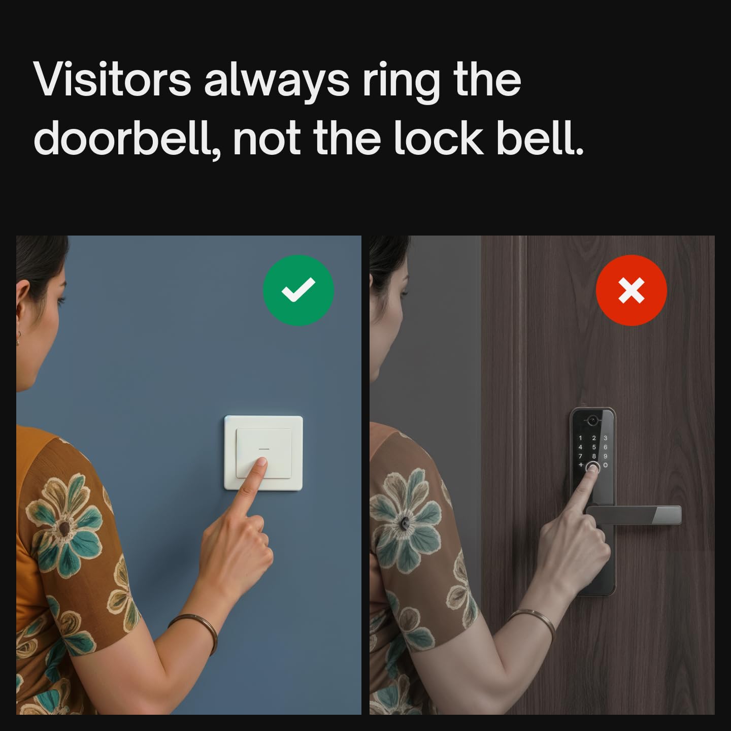 Native by Urban Company Lock Pro Smart Door Lock with in-Built HD Camera & Home Doorbell Connect | 7-Way Unlock | Free Installation | 3-Year Warranty - Unboxed