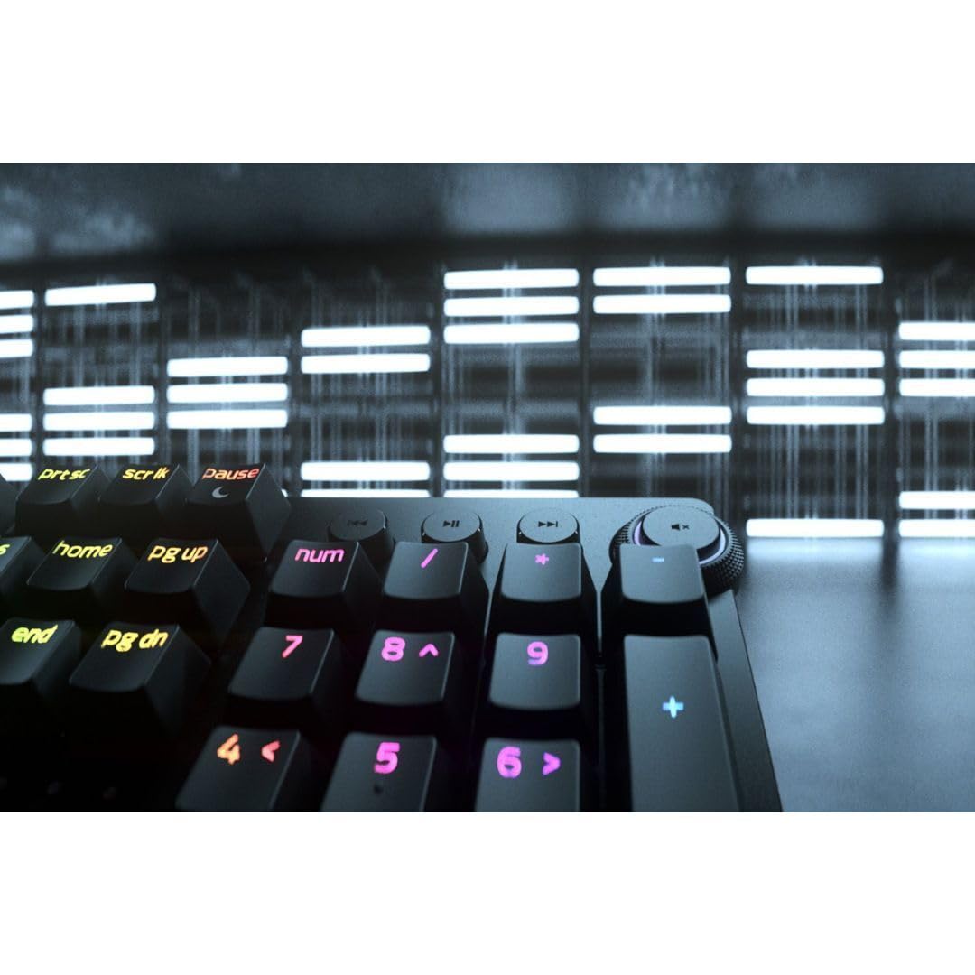 Razer Huntsman V2 Analog Gaming Keyboard: Adjustable Actuation via Analog Optical Switches - Rapid Trigger Mode - Chroma RGB Lighting - Magnetic Wrist Rest - Dedicated Media Keys & Dial - Unboxed