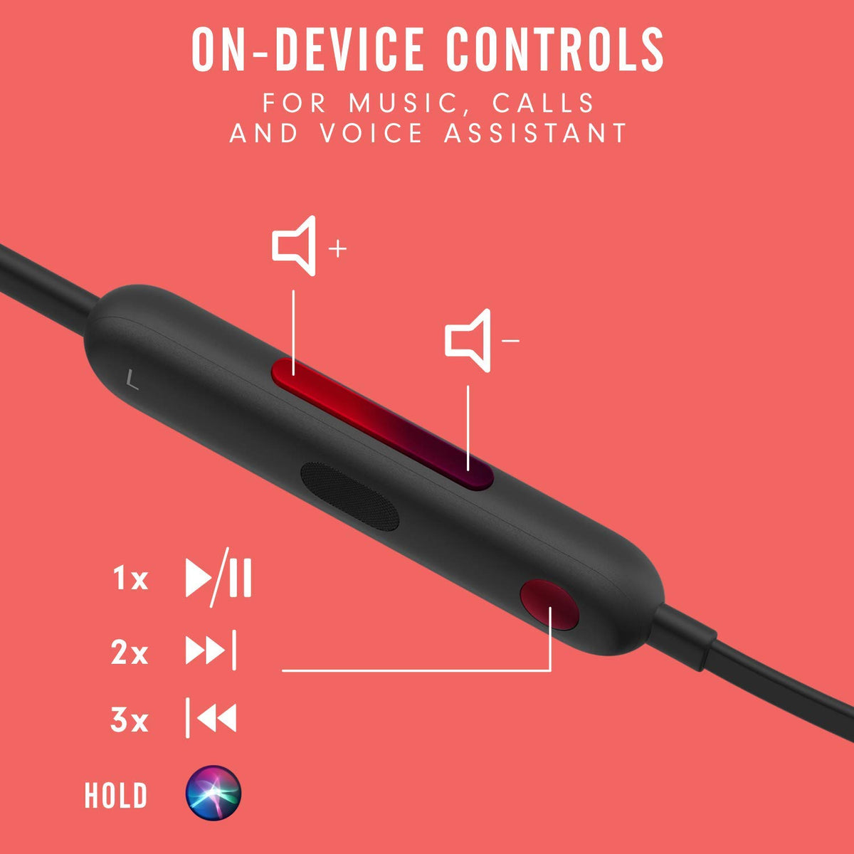 Beats Flex - Wireless in Ear Earphones, 12 Hours of Battery Life, 10 min Fast Charge for 1.5H, Apple W1 Chip, Magnetic Earbuds, Class 1 Bluetooth, Built-in Microphone - Black
