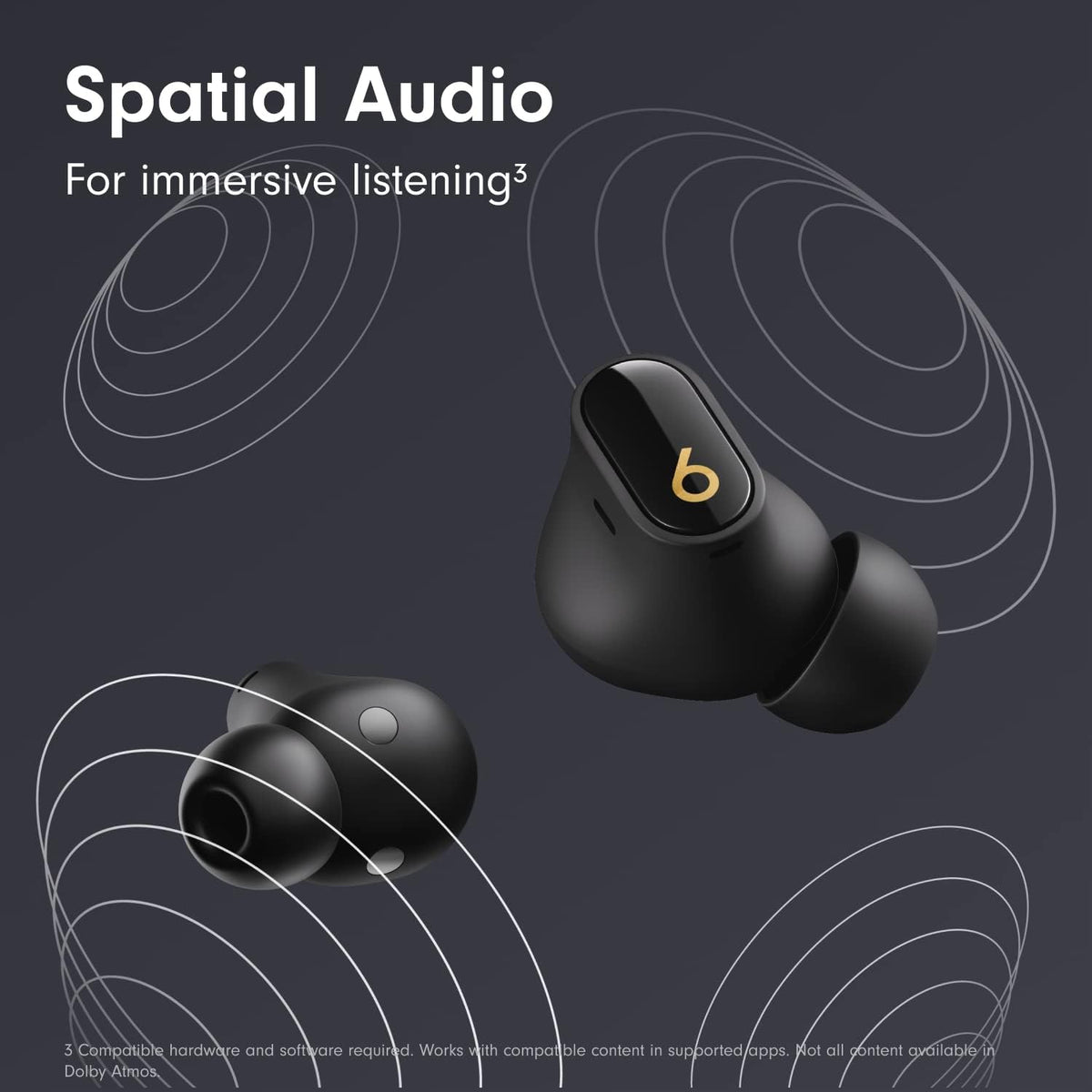 Beats Studio Buds + | True Wireless Noise Cancelling Earbuds, Enhanced Apple & Android Compatibility, Built-in Microphone, Sweat Resistant Bluetooth Headphones, Spatial Audio - Ivory