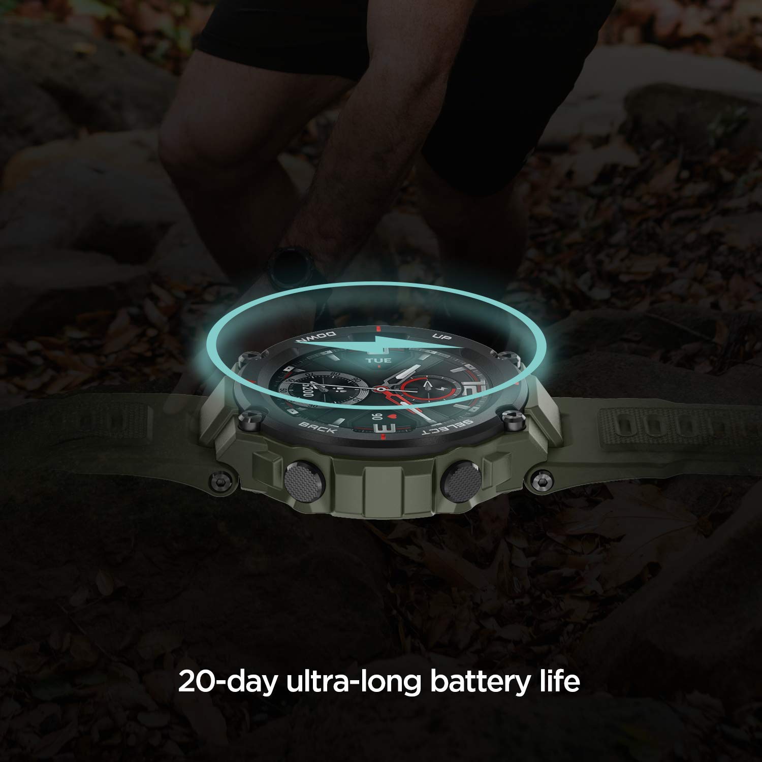 Amazfit Huami T-Rex Smartwatch with 20 Days Battery Life, AMOLED Display, Built-in GPS, 12 Military Certifications, Water Resistance, 14 Sports Modes - Unboxed