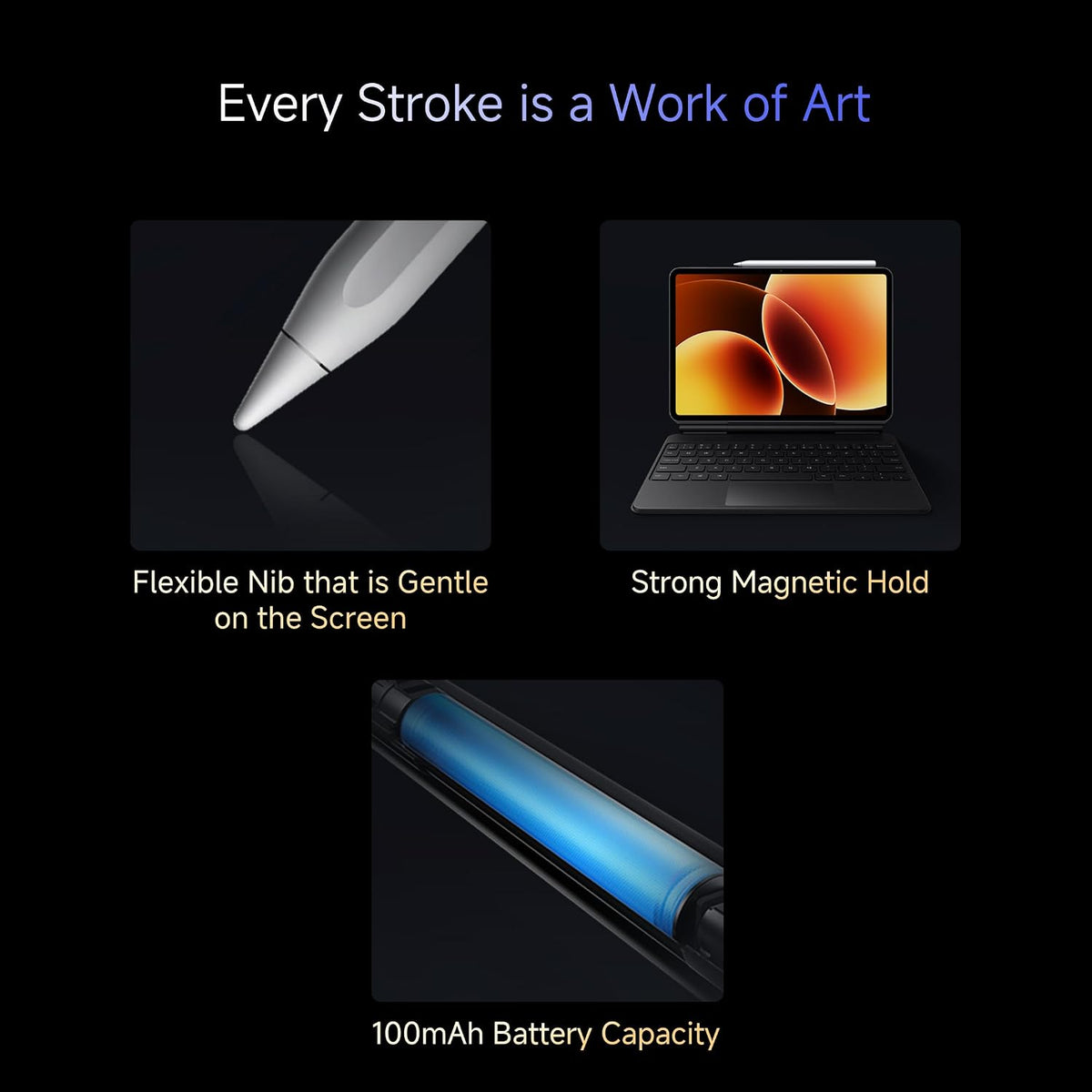 Xiaomi Focus Pen Pro for Xiaomi Pad 8 & Pad 7 | Smart Pen/Stylus for Tablets | 16384 Levels of Pressure Sensitivity | Less Than 1ms of Ultra Low Latency - Unboxed