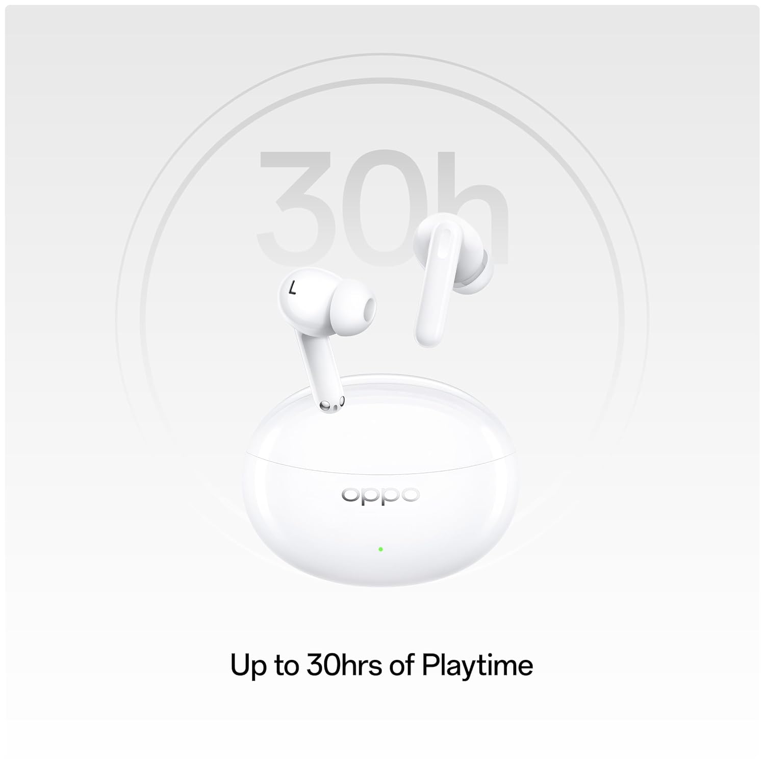 OPPO Enco Air3 Pro True Wireless in Ear Earbuds with Industry First Composite Bamboo Fiber, 49dB ANC, 30H Playtime, 47ms Ultra Low Latency,Fast Charge,BT 5.3 (White)
