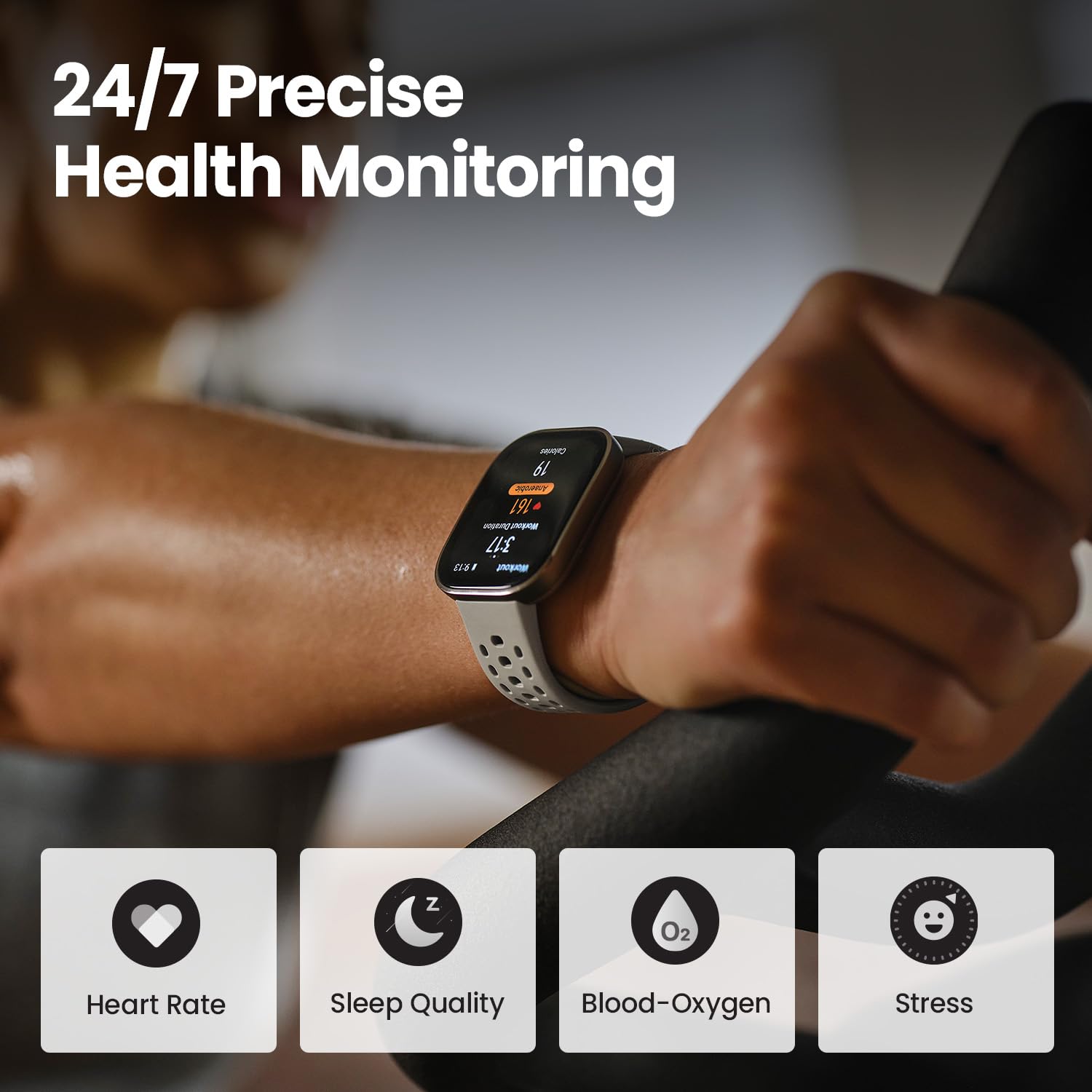 Amazfit Bip 6 Smart Watch 46mm, 14 Day Battery, 1.97" AMOLED Display, GPS & Free Maps, AI, Bluetooth Call & Text, Health, Fitness & Sleep Tracker, 140+ Workout Modes, 5 ATM Water-Resistance, Black | 46mm, 14-Day Battery, Bluetooth Call & Text - Unboxed