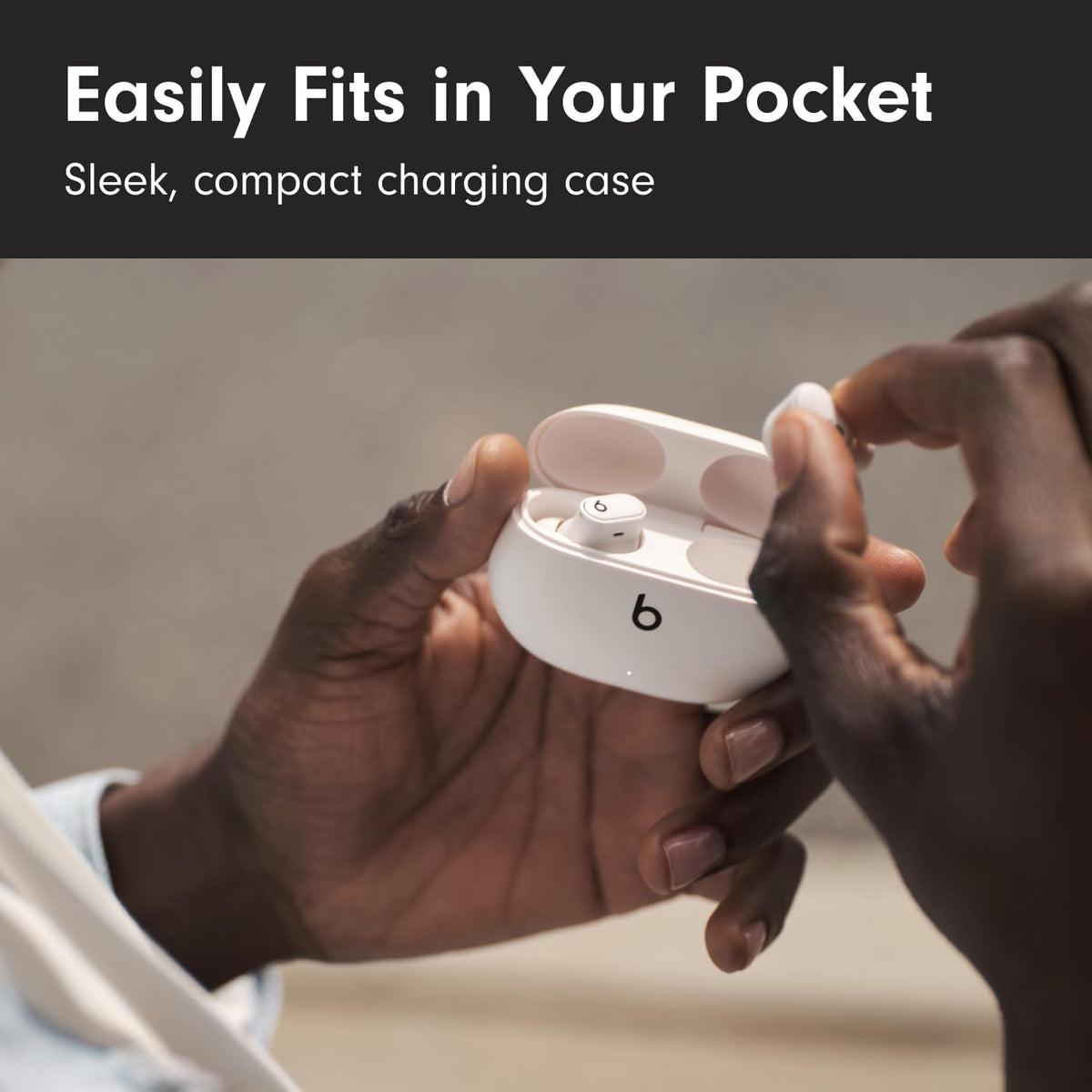 Beats Studio Buds + | True Wireless Noise Cancelling Earbuds, Enhanced Apple & Android Compatibility, Built-in Microphone, Sweat Resistant Bluetooth Headphones, Spatial Audio - Ivory
