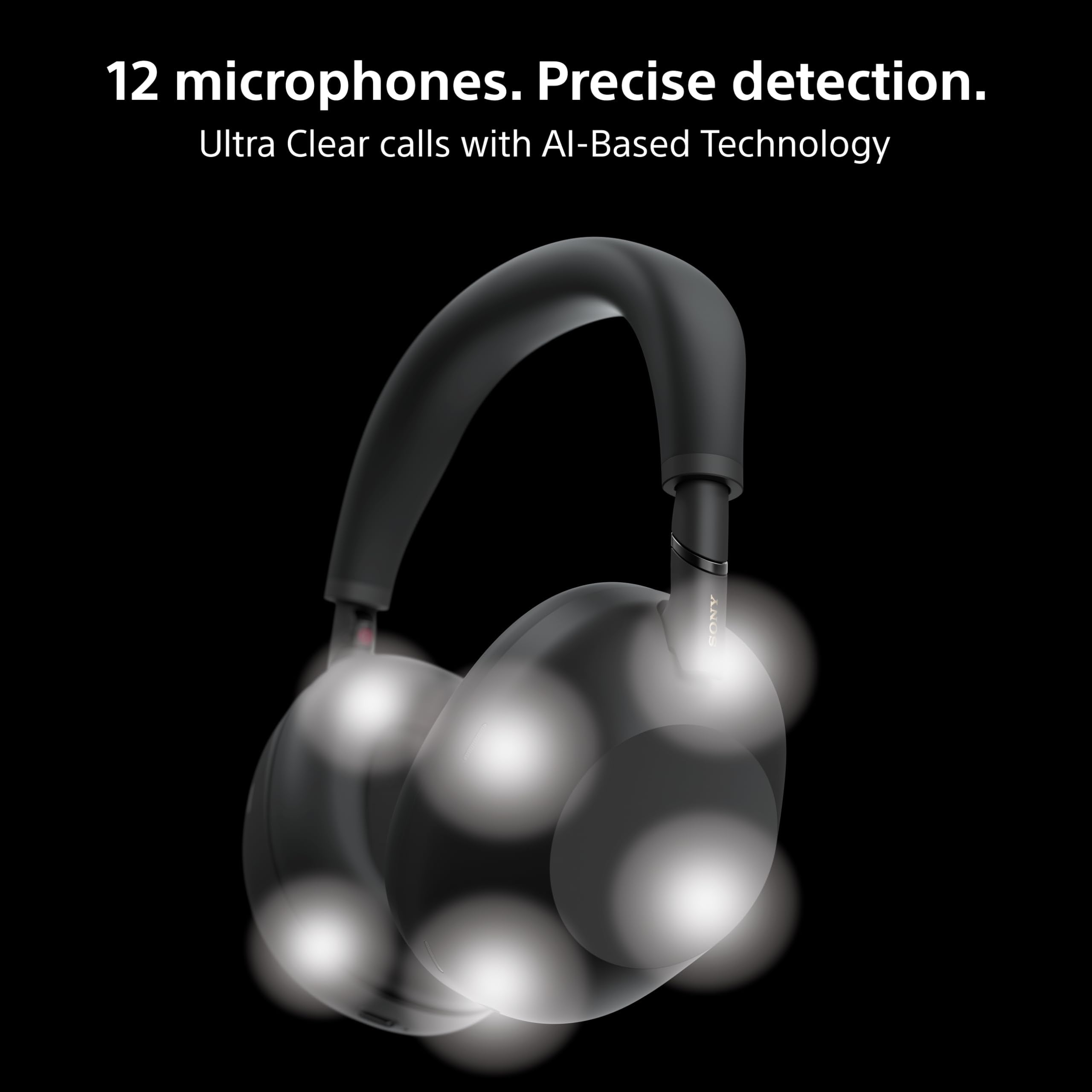 Sony WH-1000XM6 The Best Wireless Noise Canceling Headphones, HD NC Processor QN3, 12 Microphones, Adaptive NC Optimizer, Mastered by Engineers, Studio-Quality (Unboxed)