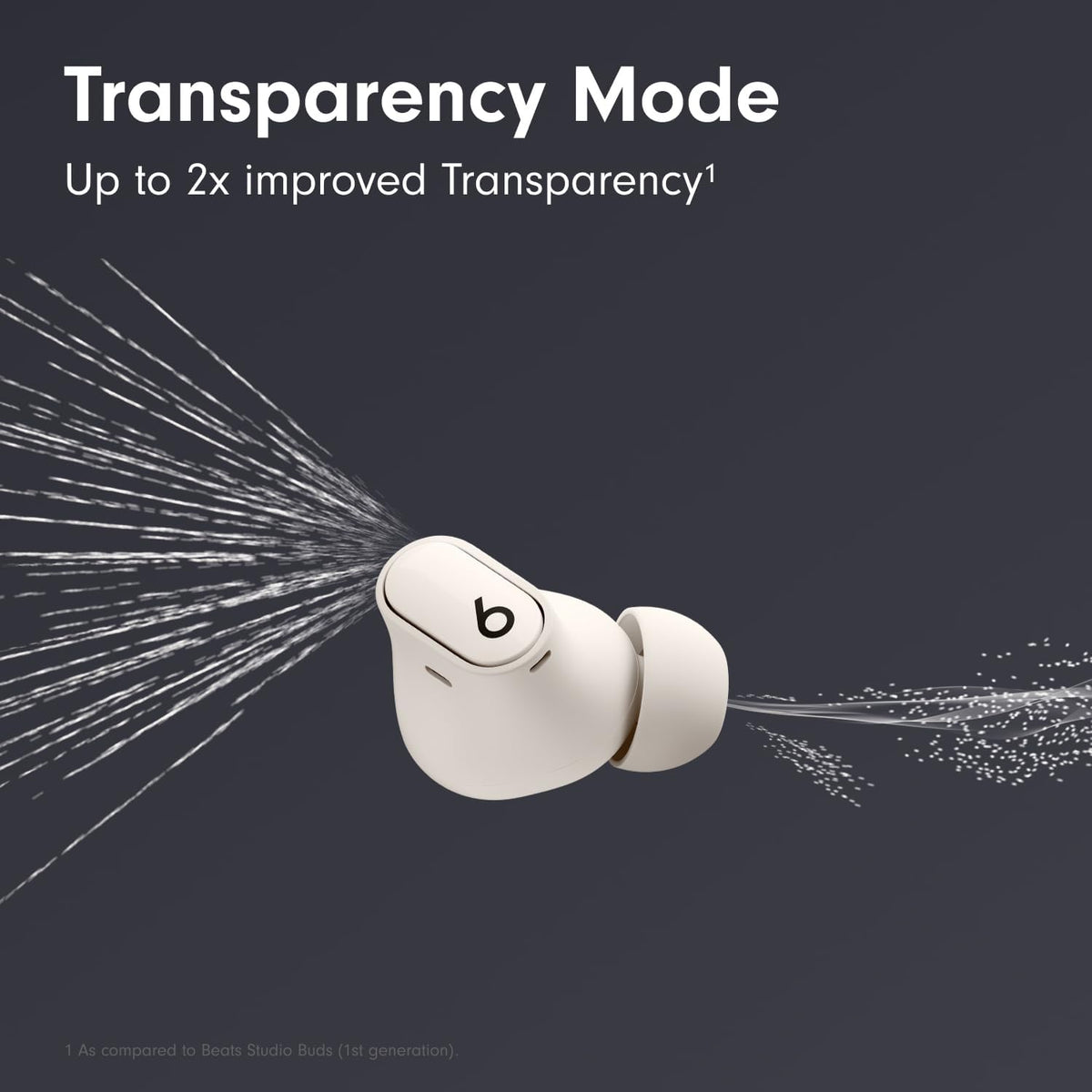 Beats Studio Buds + | True Wireless Noise Cancelling Earbuds, Enhanced Apple & Android Compatibility, Built-in Microphone, Sweat Resistant Bluetooth Headphones, Spatial Audio - Ivory