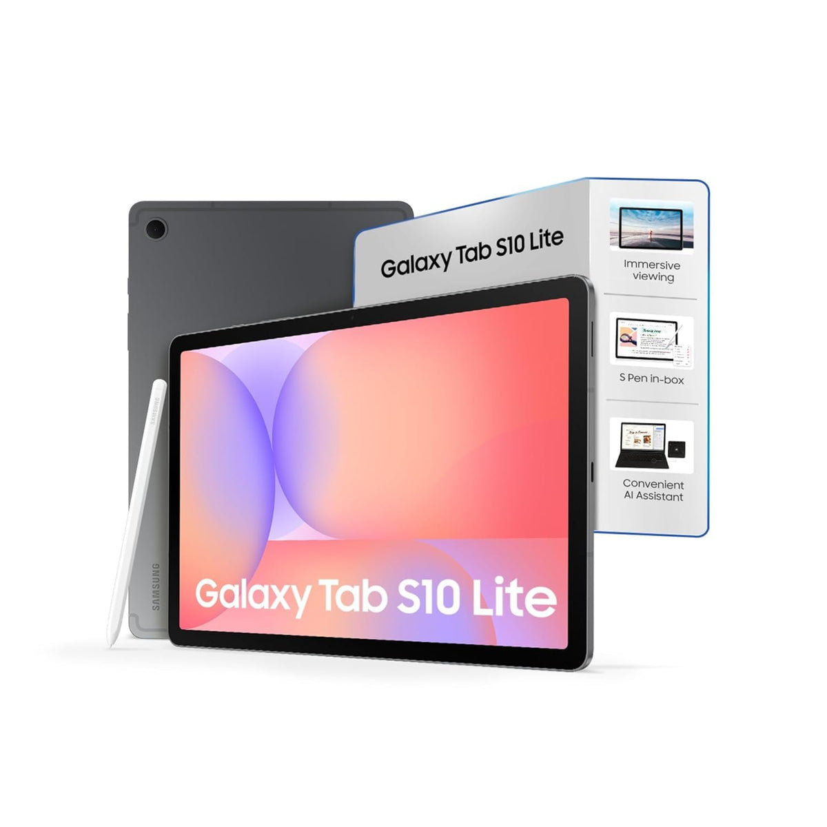 Samsung Galaxy Tab S10 Lite [Smartchoice], 10.9-inch (27.7 CM), LCD Display, 6GB RAM, 128GB ROM, Wi-Fi+5G, Dual Speakers, S Pen, Silver, AI Enabled - Unboxed