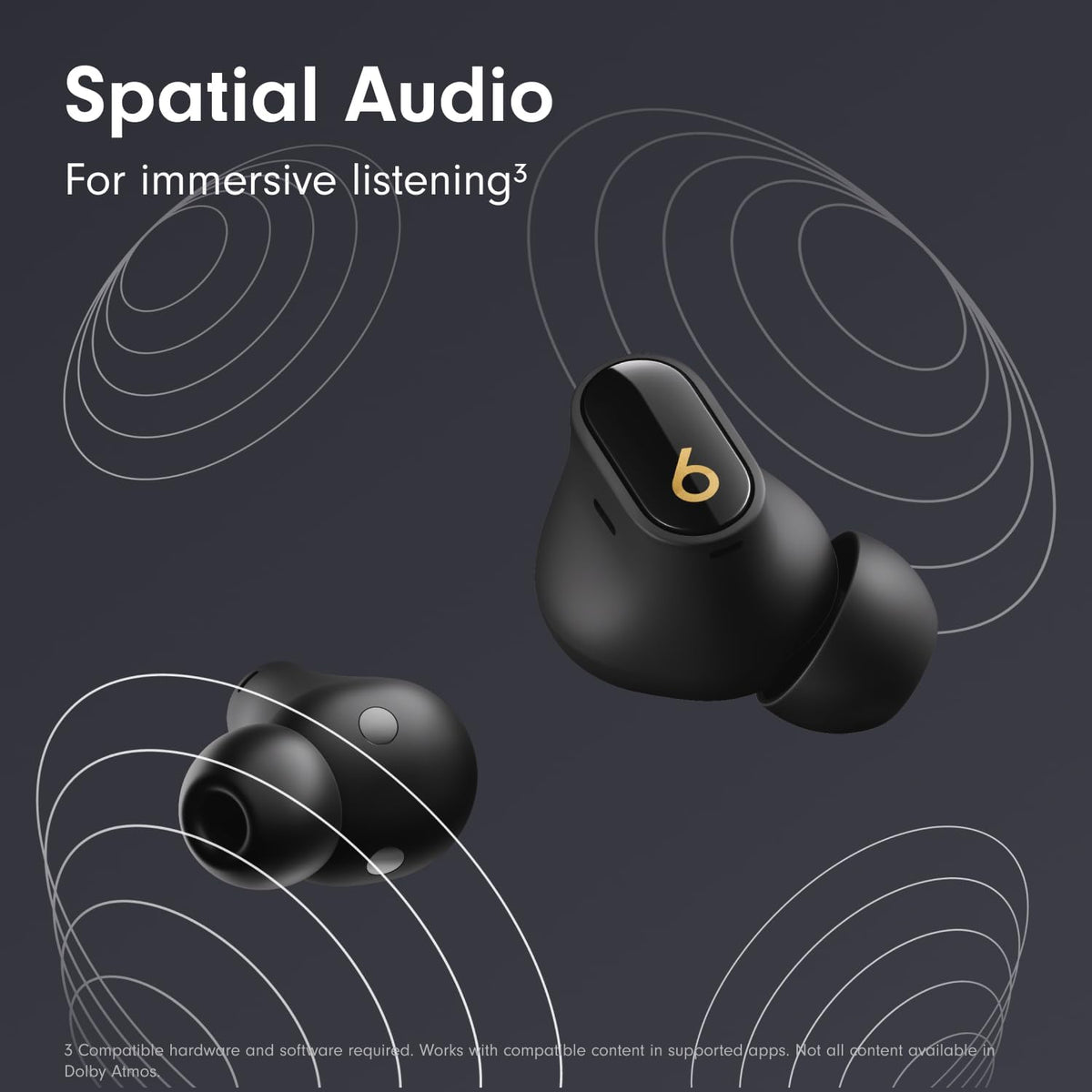 Beats Studio Buds + | True Wireless Noise Cancelling Earbuds, Enhanced Apple & Android Compatibility, Built-in Microphone, Sweat Resistant Bluetooth Headphones, Spatial Audio - Ivory