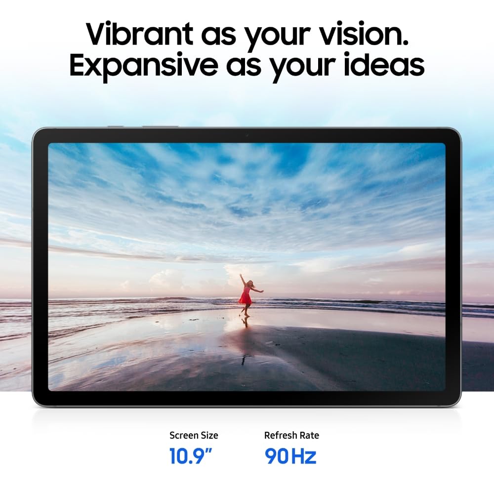 Samsung Galaxy Tab S10 Lite [Smartchoice], 10.9-inch (27.7 CM), LCD Display, 6GB RAM, 128GB ROM, Wi-Fi+5G, Dual Speakers, S Pen, Silver, AI Enabled - Unboxed