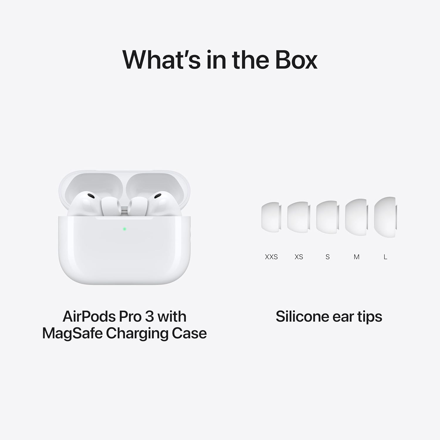Apple AirPods Pro 3 Wireless Earbuds, Active Noise Cancellation, Live Translation, Heart Rate Sensing, Bluetooth Headphones, Spatial Audio, High-Fidelity Sound, USB-C Charging