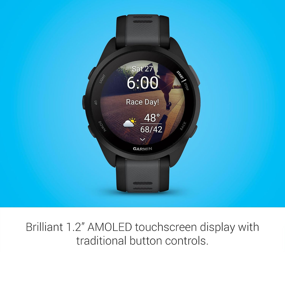Garmin Forerunner 165 (Black/Salte Gray) - Unboxed