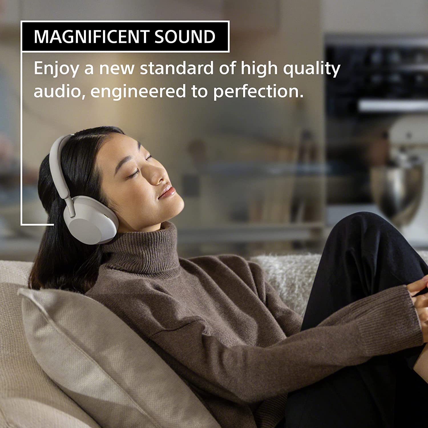 Sony WH-1000XM5 Best Active Noise Cancelling Wireless Bluetooth Over Ear Headphones with Mic for Clear Calling, Battery Life 30 Hours (Unboxed)