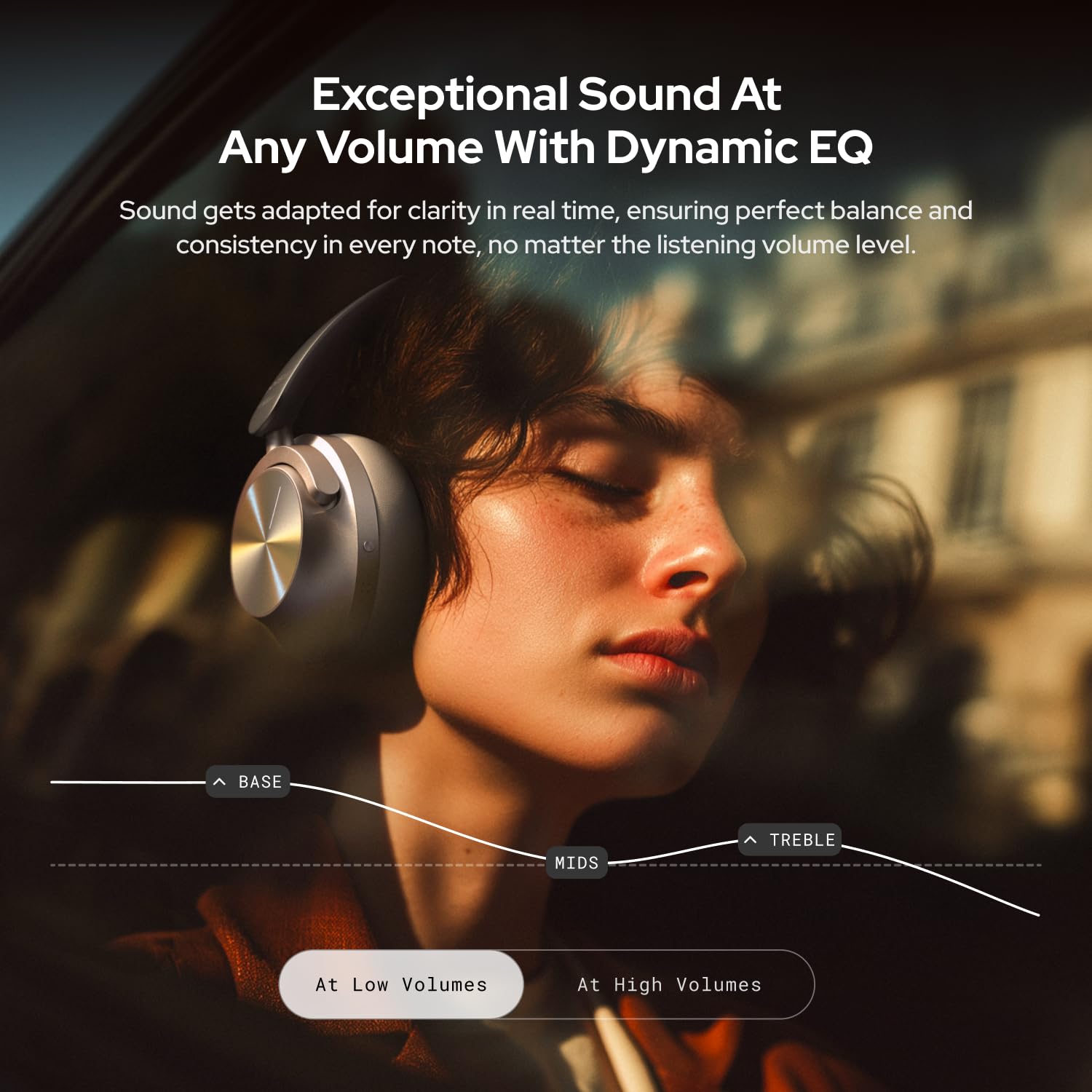 Noise Master Buds Max, Sound by Bose Wireless Over-Ear Headphones, Adaptive ANC, LHDC 5.0, Immersive Spatial Audio,Upto 60H Playtime, Fast Pairing, Wear Detection(Onyx)