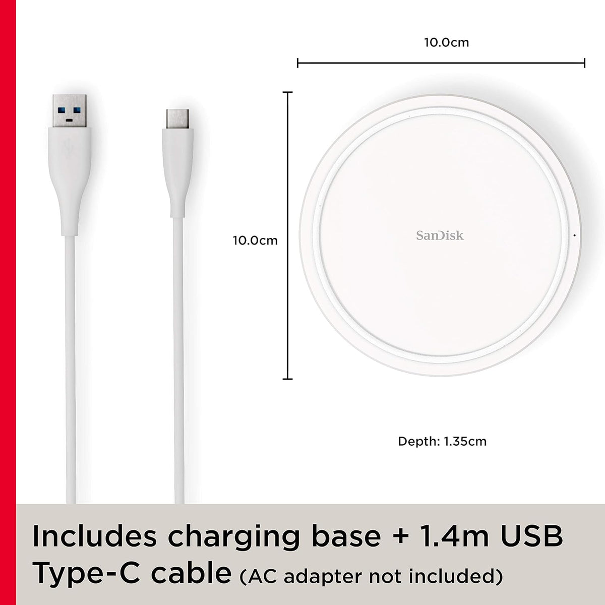 SanDisk iXpand Wireless 15W Charger for Qi-Compatible Phones - Sealed