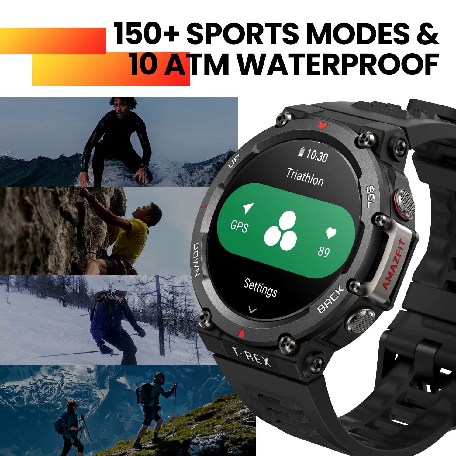Amazfit Active Edge Smart Watch with Stylish Rugged Sport & Fitness Design, GPS, 10 ATM Water Resistant, AI Health Coach for Gym, Outdoor, Workouts & Exercise, 16 Days Battery - Unboxed