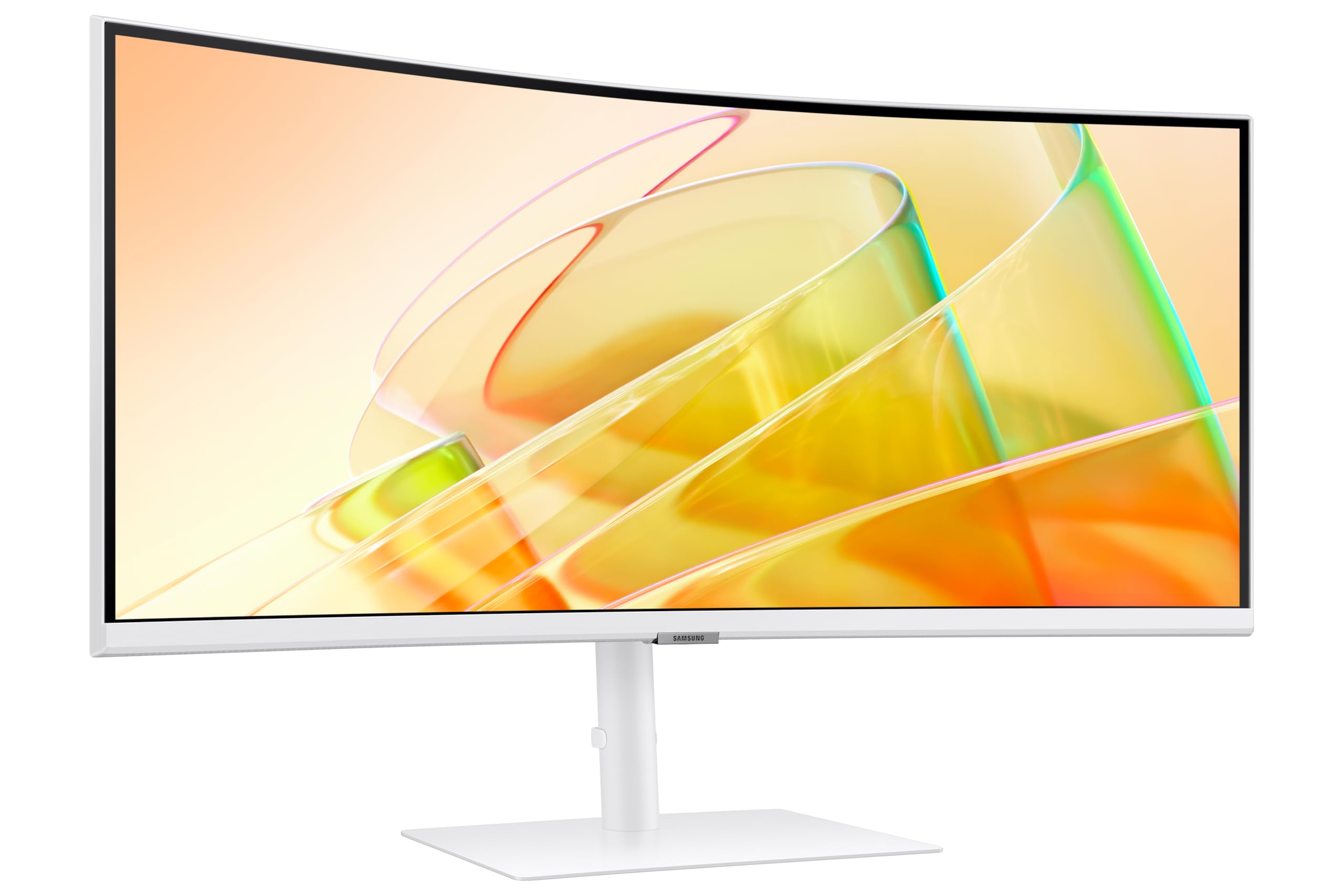 Samsung 34"(86.4cm) ViewFinity S6 Curved Monitor with Thunderbolt 4|Ultrawide WQHD 3440 X 1440|100hz|SRGB 115%|LAN Port|Speaker|KVM Switch|PIP|PBP|HDR10|HAS Swivel|LS34C650TAWXXL|Warm White - Unboxed
