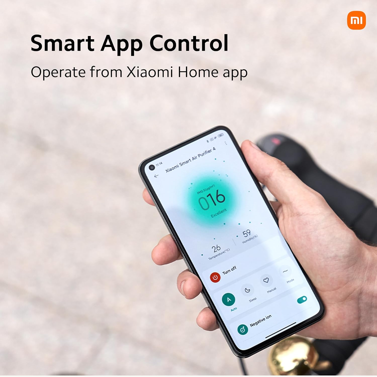 Xiaomi Smart Air Purifier 4, Best Purified Air Delivery Rate 387 m3/hr, True HEPA, traps 99.99% Virus, High coverage: 516 Sq Ft, Fast Purification in 7 Mins, RoHS & Allergy Care Certified, Alexa&GA