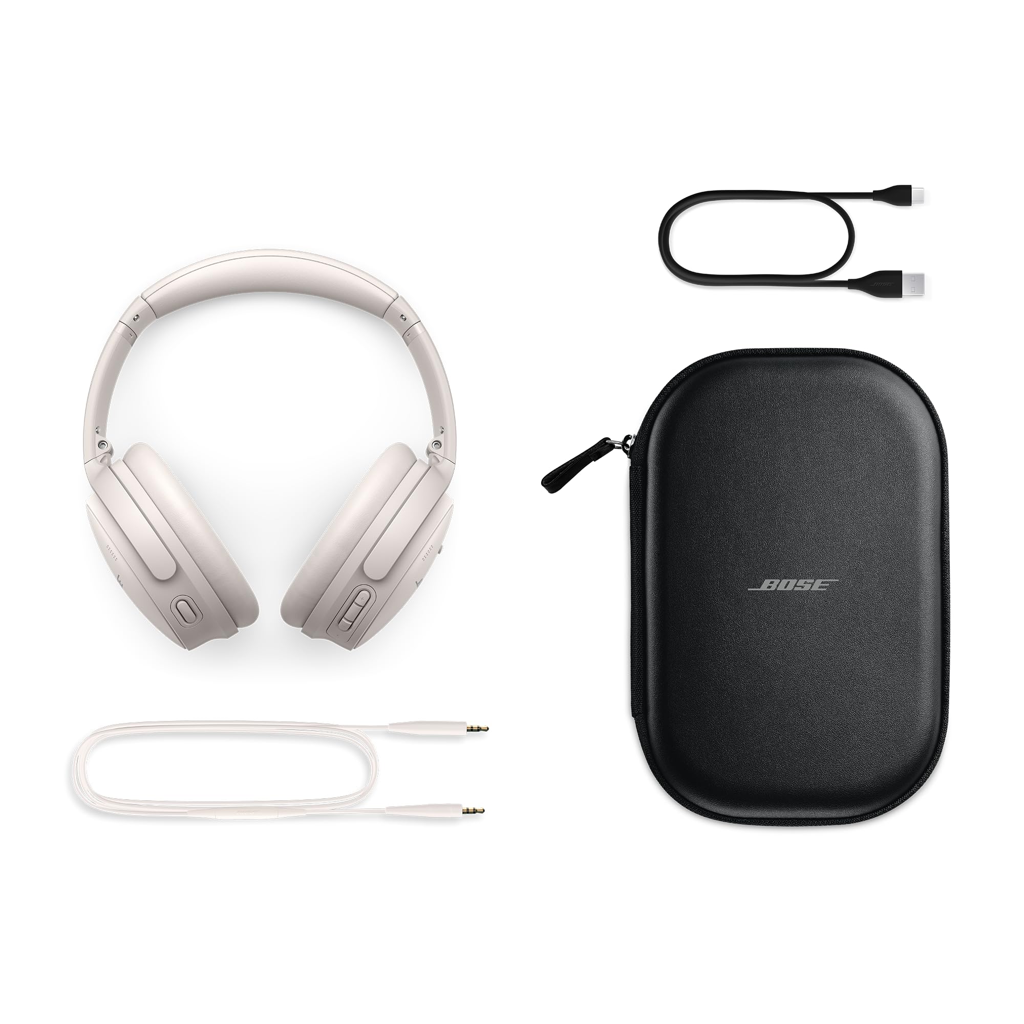 Bose New QuietComfort Wireless Noise Cancelling Headphones, Bluetooth Over Ear Headphones with Up to 24 Hours of Battery Life - Unboxed