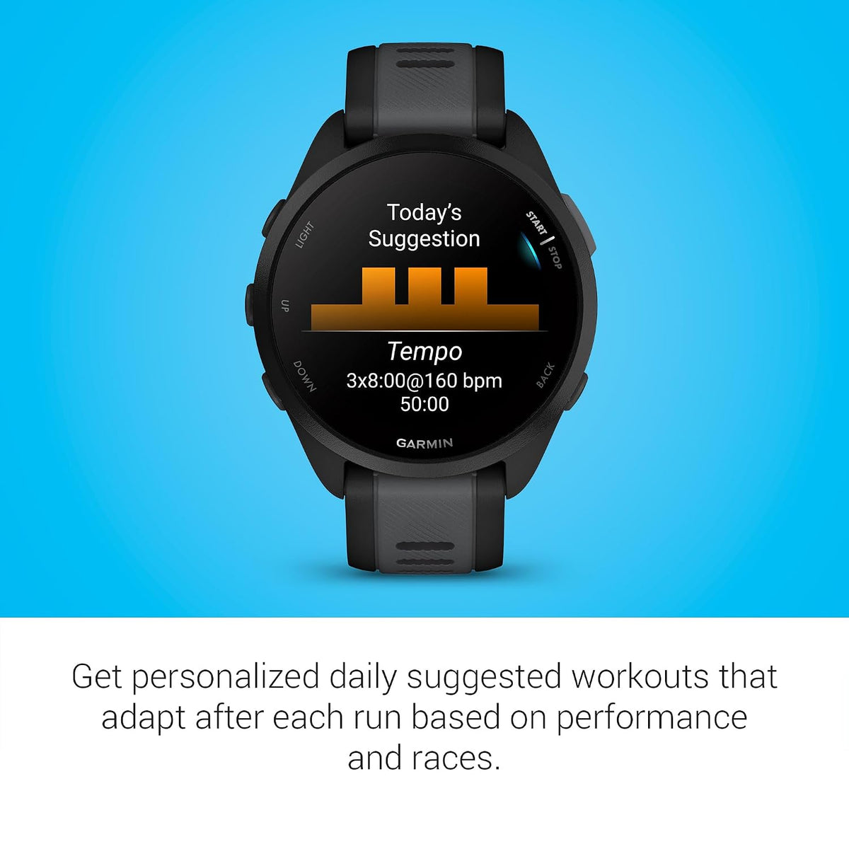 Garmin Forerunner 165 (Black/Salte Gray) - Unboxed