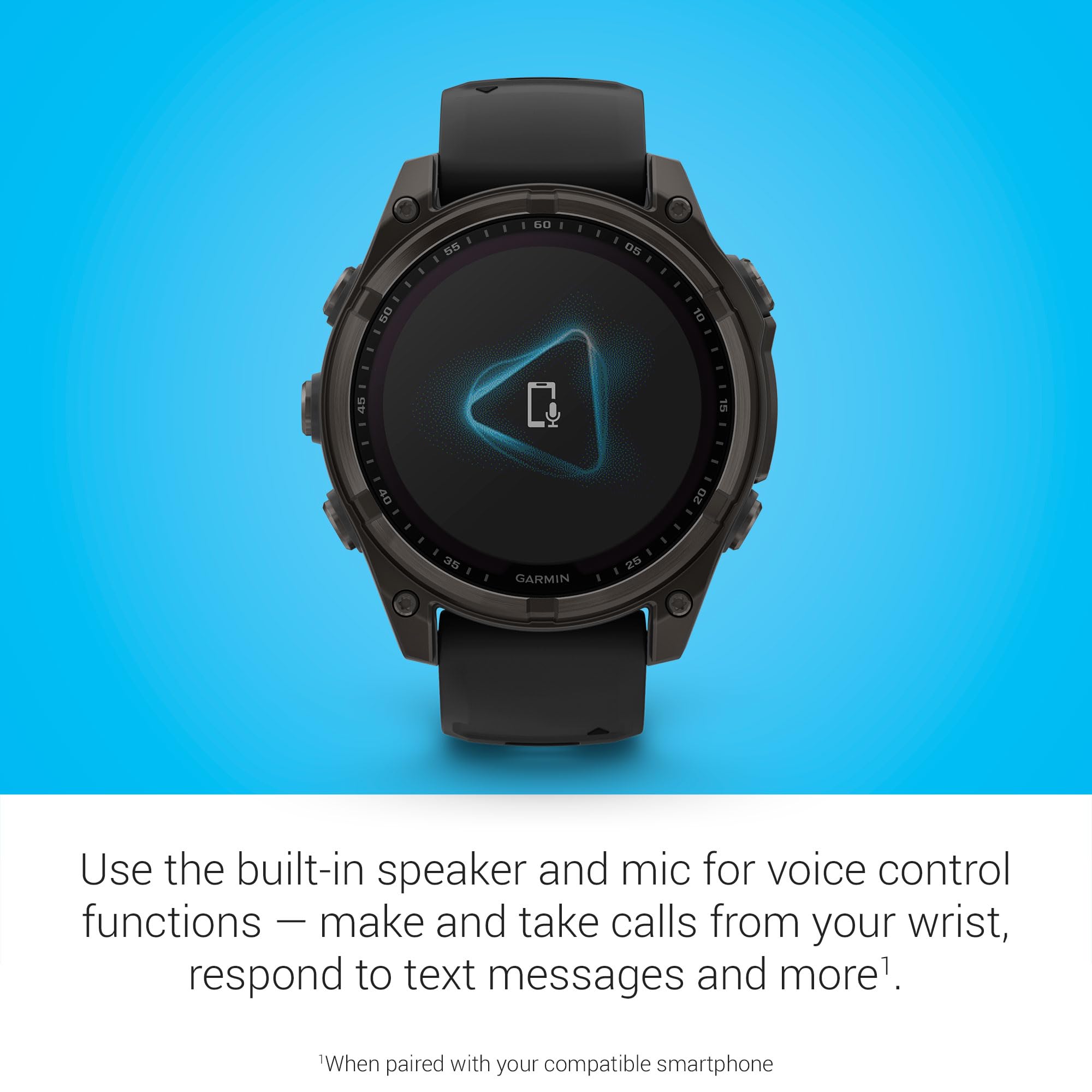 Garmin Fenix 8 47mm,AMOLED,Glass/SS,SlateGray Steel/Black,BlkBnd - Unboxed