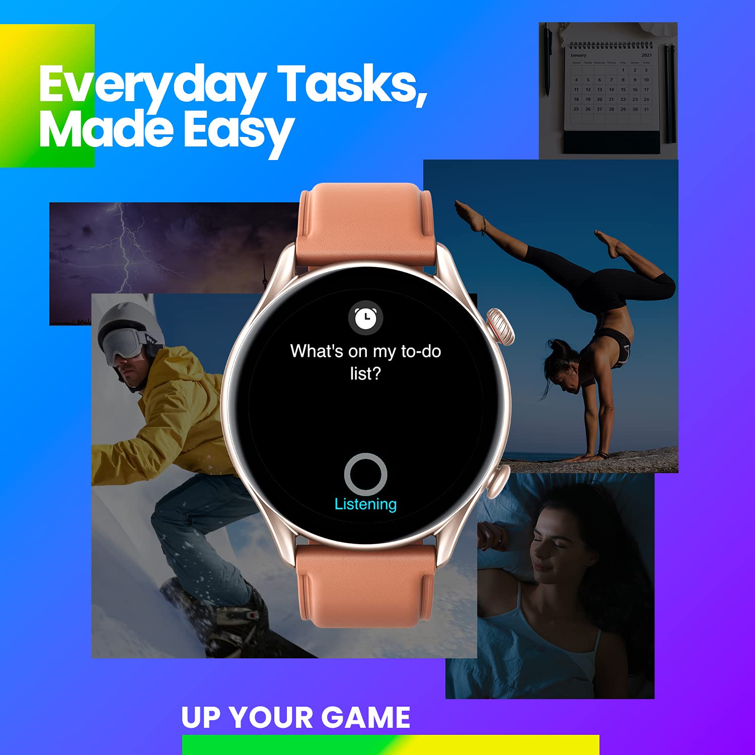 Amazfit GTR 3 Pro (Smartchoice) 46mm Smart Watch with BT Phone Calls, BP Monitoring, 1.45”AMOLED Display, 24/7 HR Tracking, Alexa, GPS, WiFi, 12-Day Battery Life,150 Sports Modes(Infinite Black) - Unboxed