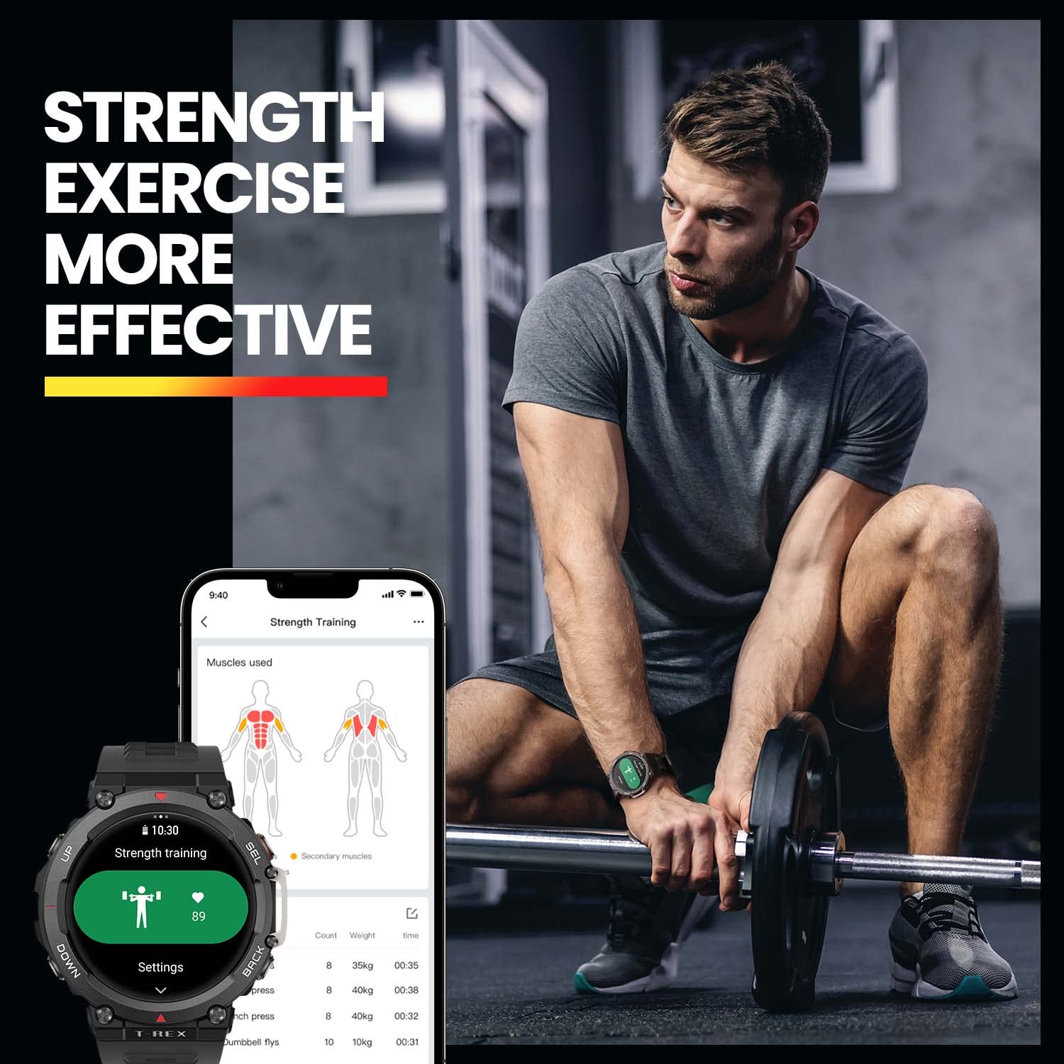 Amazfit Active Edge Smart Watch with Stylish Rugged Sport & Fitness Design, GPS, 10 ATM Water Resistant, AI Health Coach for Gym, Outdoor, Workouts & Exercise, 16 Days Battery - Unboxed