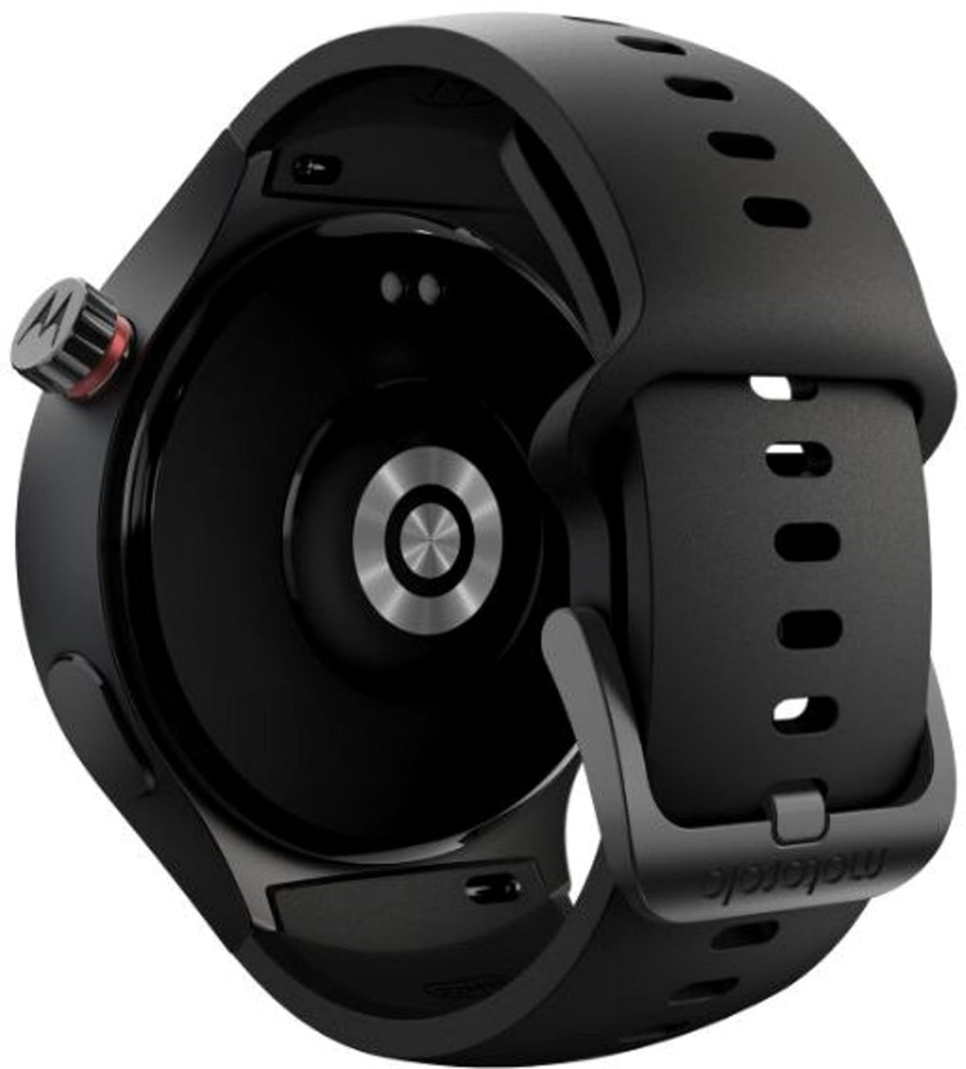Motorola Moto Watch, 1.4 OLED, AOD, Auto-Brightness, Dual Band GPS, Powered by Polar Smartwatch (Pantone Volcanic Ash Band Strap, Free Size)