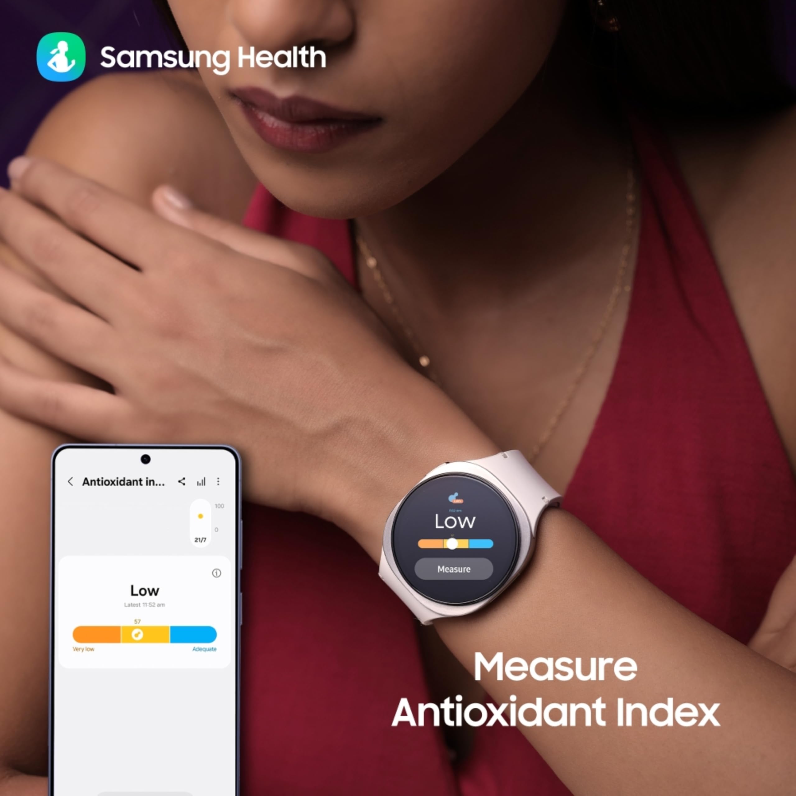 Samsung Galaxy Watch8 Classic (46mm Bluetooth, White) with 3nm Processor | Dual GPS | Sapphire Glass & Stainless Steel | 5ATM & IP68 | BP, ECG, IHRN & Vascular Load Monitoring | Anti-oxidant Index