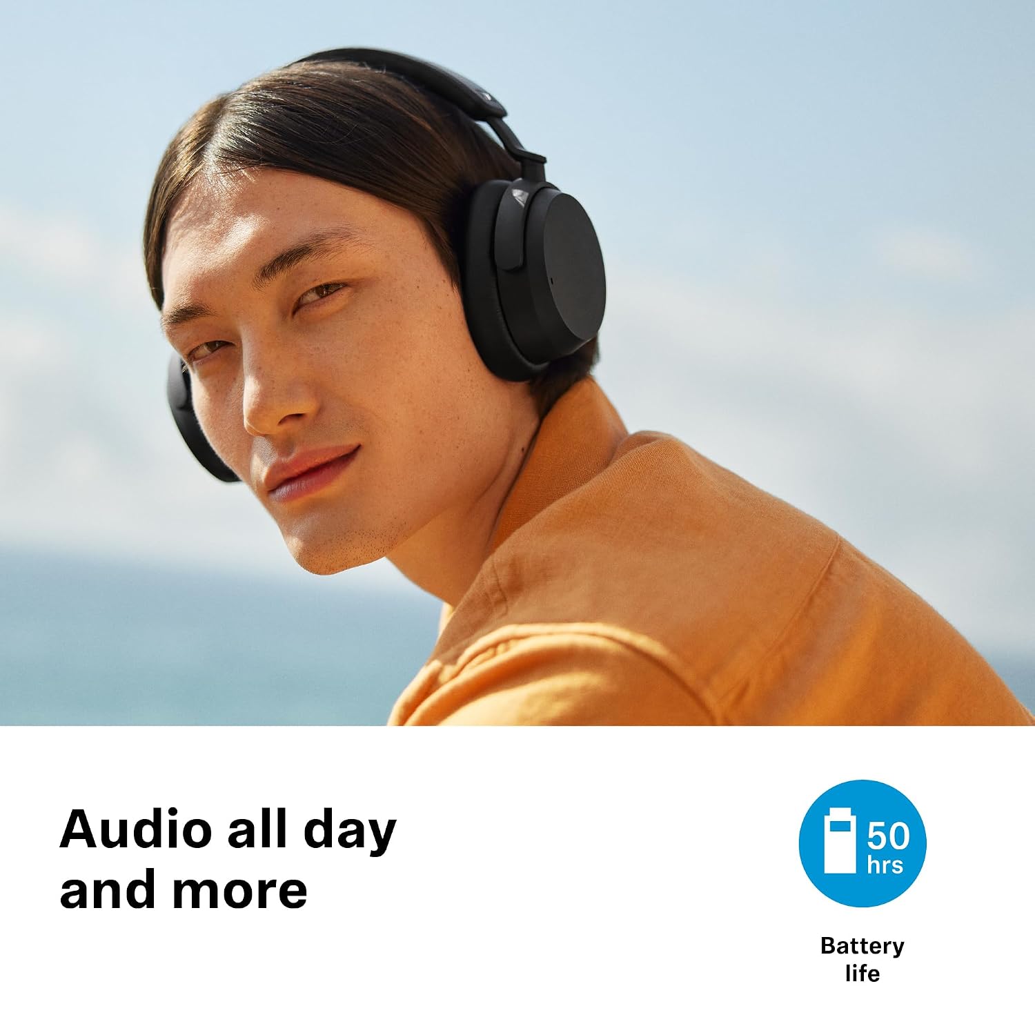Sennheiser ACCENTUM Wireless Special Edition-Over Ear Headphones with Hybrid ANC,50 Hr Battery & Free BTD 600 Bluetooth Dongle Worth 5,990 Streaming & Crystal Clear Calls,Designed in Germany - Unboxed