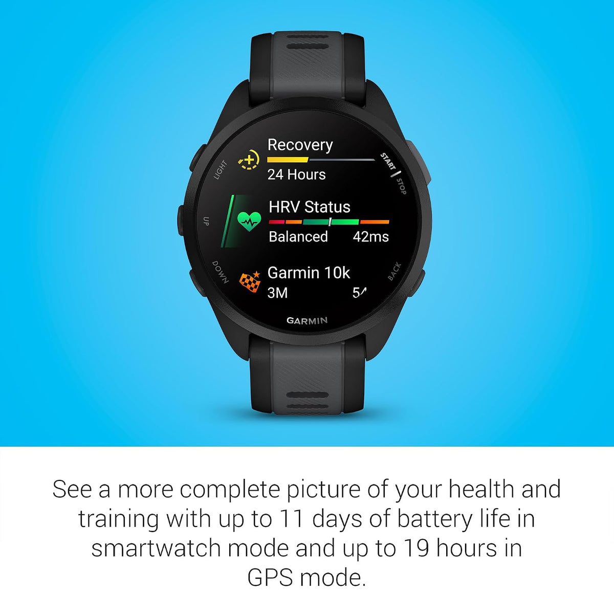 Garmin Forerunner 165 (Black/Salte Gray) - Unboxed