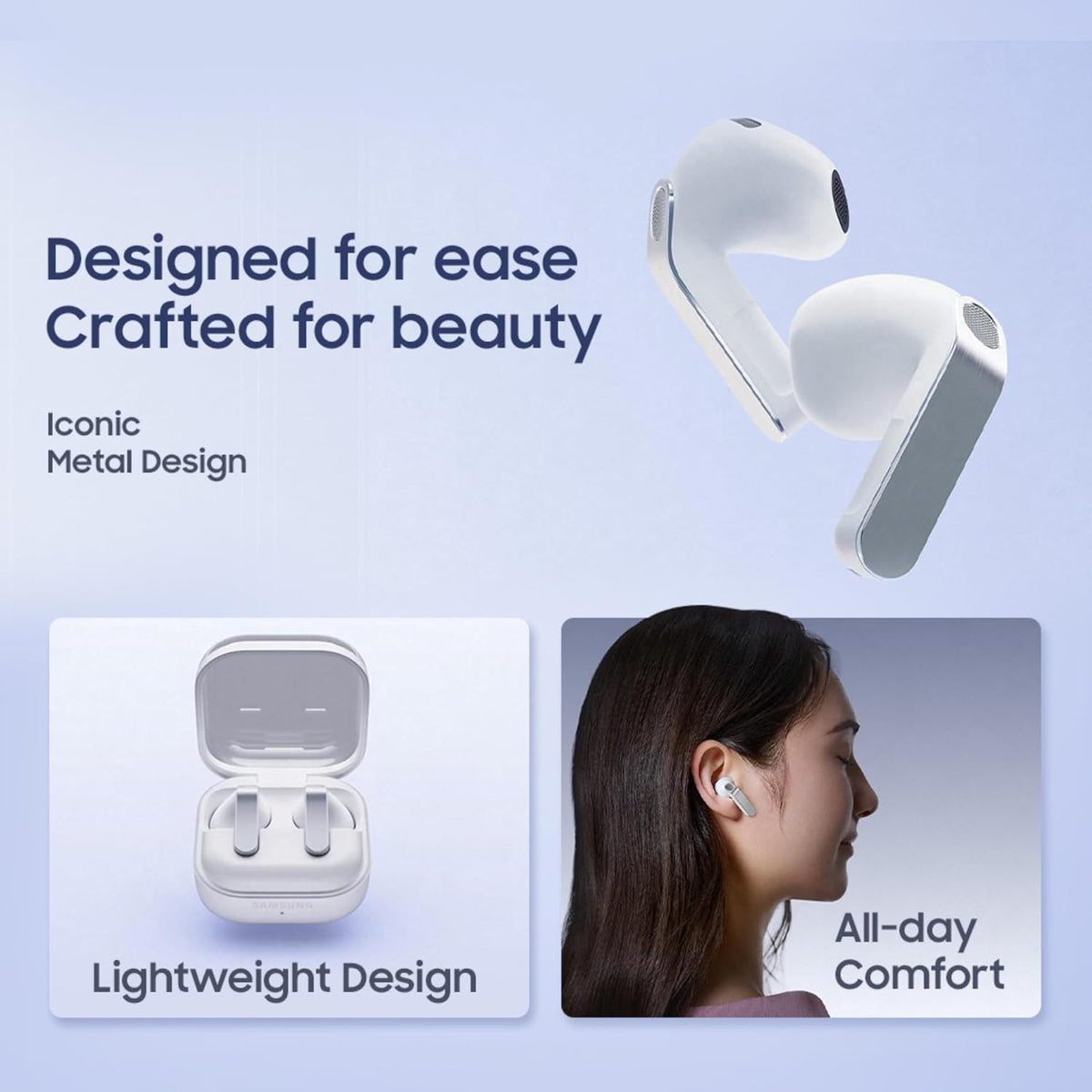 Samsung Galaxy Buds4 (Black) in-Ear Wireless Earbuds with Hi-Fi Audio | Adaptive ANC and EQ 2.0 | 360-Audio | Live Translation | Head Gesture Control | IP54 - Unboxed