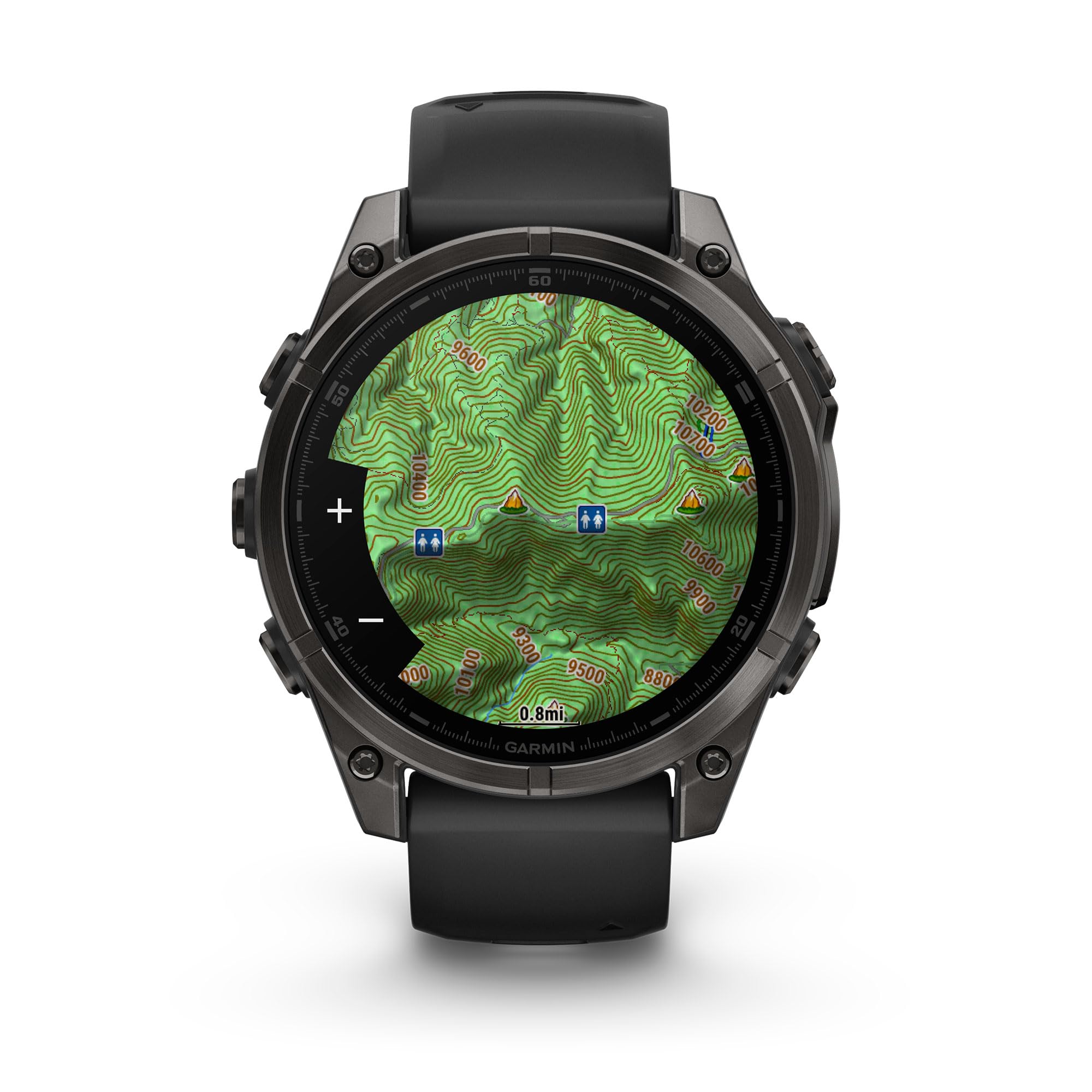 Garmin Fenix 8 47mm,AMOLED,Glass/SS,SlateGray Steel/Black,BlkBnd - Unboxed