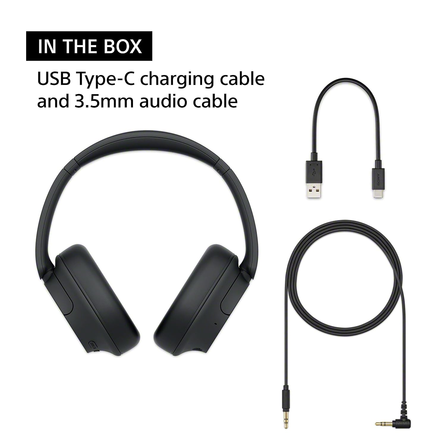 Sony WH-CH720N Noise Cancellation Wireless Bluetooth Over Ear Headphones with Mic, Up to 50Hrs Battery- Black