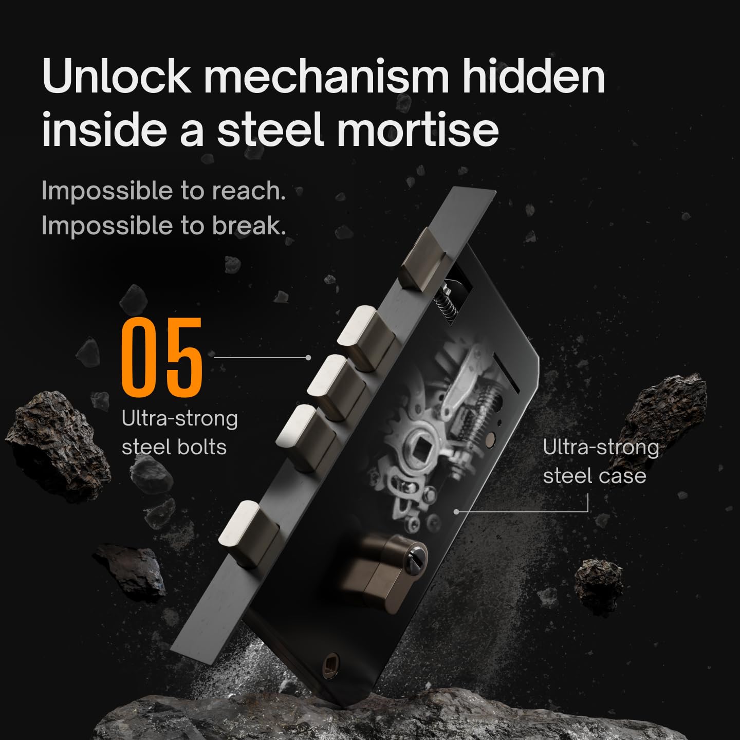 Native by Urban Company Lock Pro Smart Door Lock with in-Built HD Camera & Home Doorbell Connect | 7-Way Unlock | Free Installation | 3-Year Warranty - Unboxed