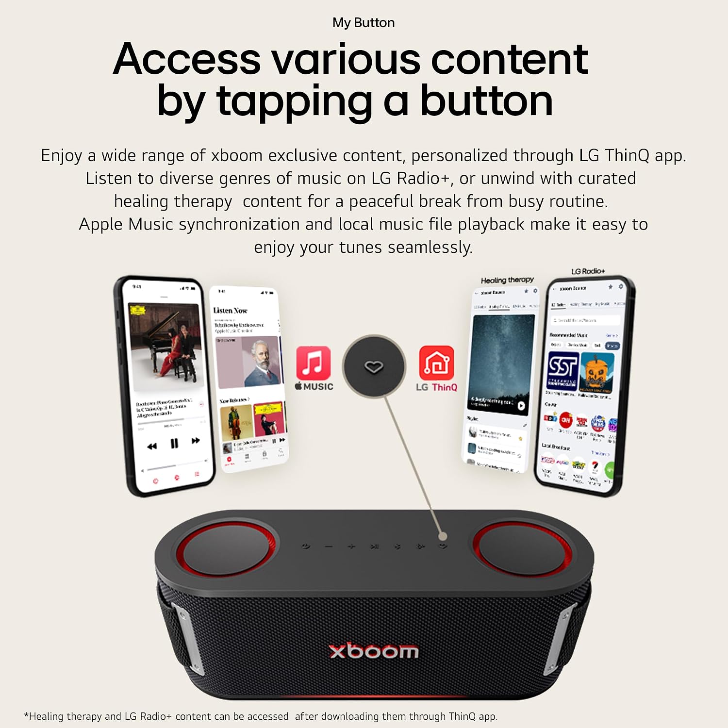 LG XBOOM Bounce Wireless Portable Bluetooth Speaker, Upward Dual Passive Radiators, AI Sound, AI Lighting, 30Hrs Playtime, Bass Boost, IP67 Water & Dustproof, Built in Power Bank, Carrying Strap