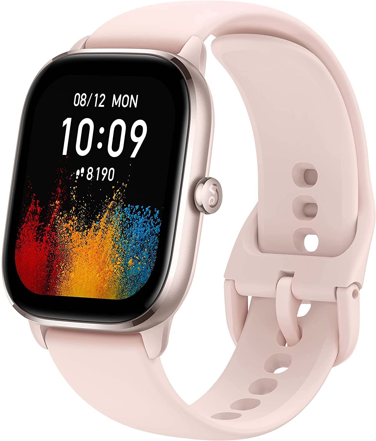 Amazfit Active 42mm AMOLED Smart Watch, Built in GPS, 14day Battery, 5ATM Water Resistant, for iOS & Android, Accurate Readings, BT Calls, Strava Support, Temperature Sensor, VO₂ Max (Midnight Black)