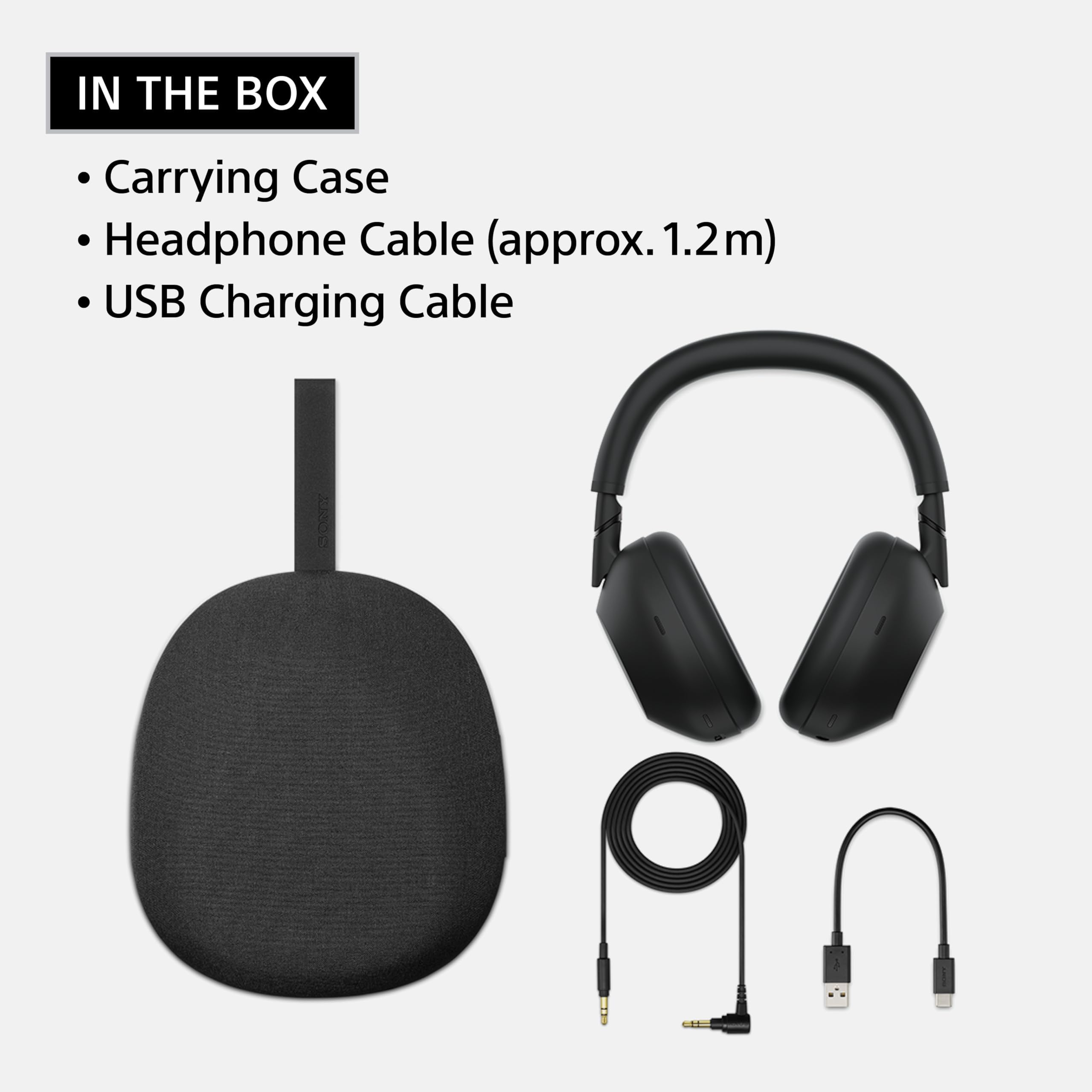 Sony WH-1000XM6 The Best Wireless Noise Canceling Headphones, HD NC Processor QN3, 12 Microphones, Adaptive NC Optimizer, Mastered by Engineers, Studio-Quality (Unboxed)