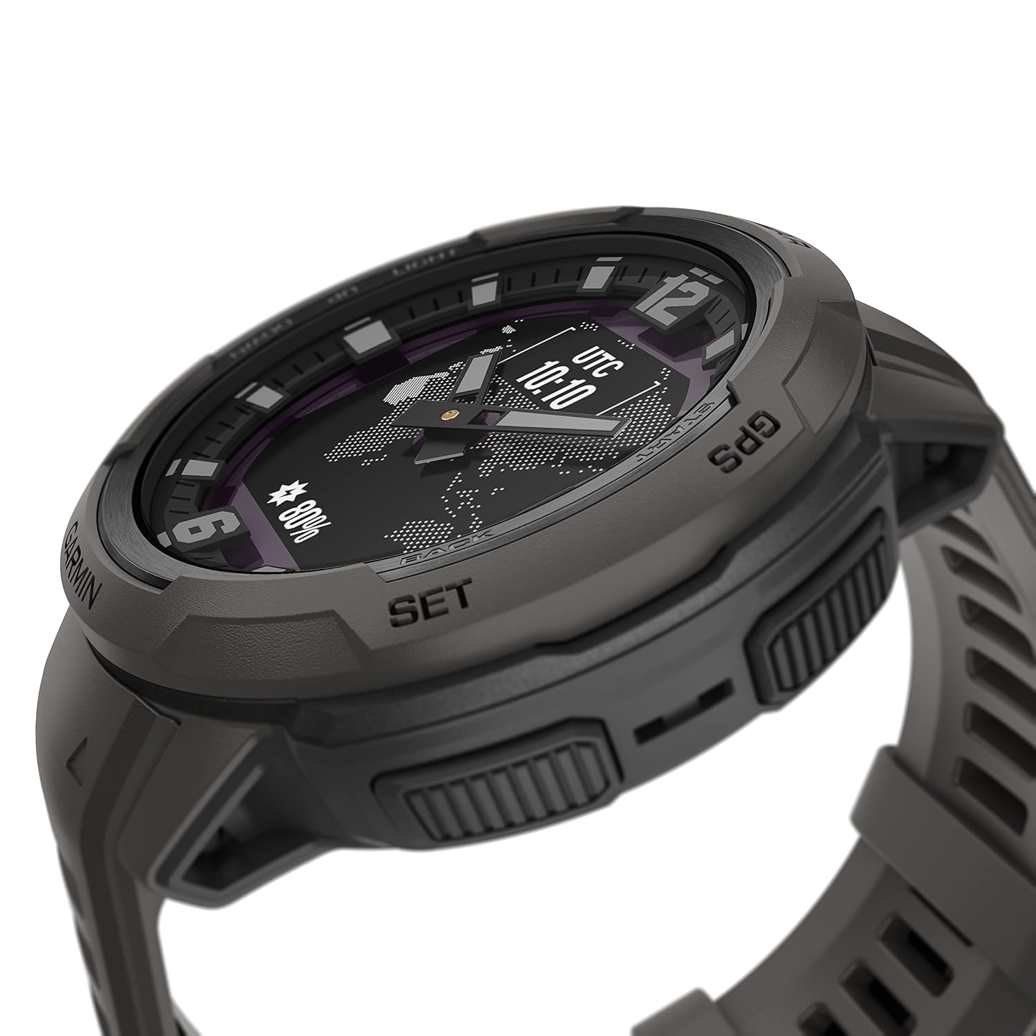 Garmin Instinct Crossover Solar Rugged Hybrid Smartwatch, Battery Upto 28 Days, 24/7 HR, SPO2, Revodrive Tech, Vo2 Max, Track Back, Multi GNSS, Reference Point, Advance Sleep Score MIL STD 810 - Unboxed