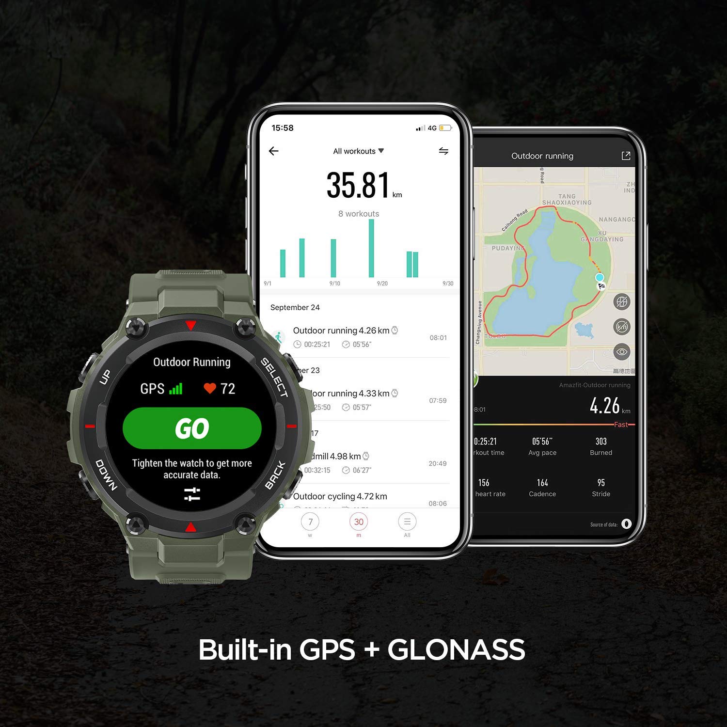 Amazfit Huami T-Rex Smartwatch with 20 Days Battery Life, AMOLED Display, Built-in GPS, 12 Military Certifications, Water Resistance, 14 Sports Modes - Unboxed