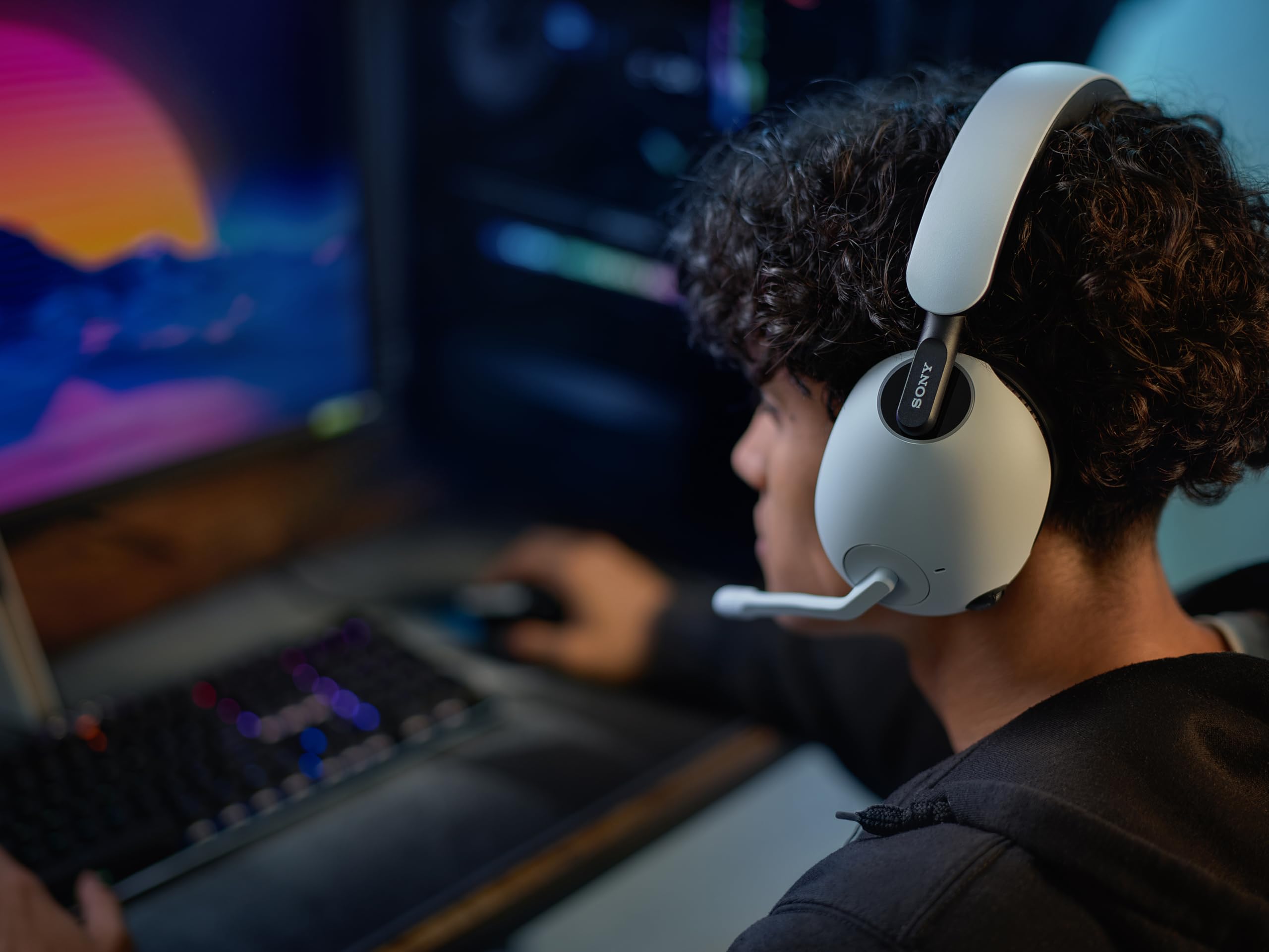 Sony INZONE H9, WH-G900N Wireless Noise Cancelling Gaming Headset, Over Ear Headphones with 360 Spatial Sound, 32 Hours Battery Life, Flip to Mute Mic, Mobile, Laptop, PS5 & PC Compatible - Unboxed