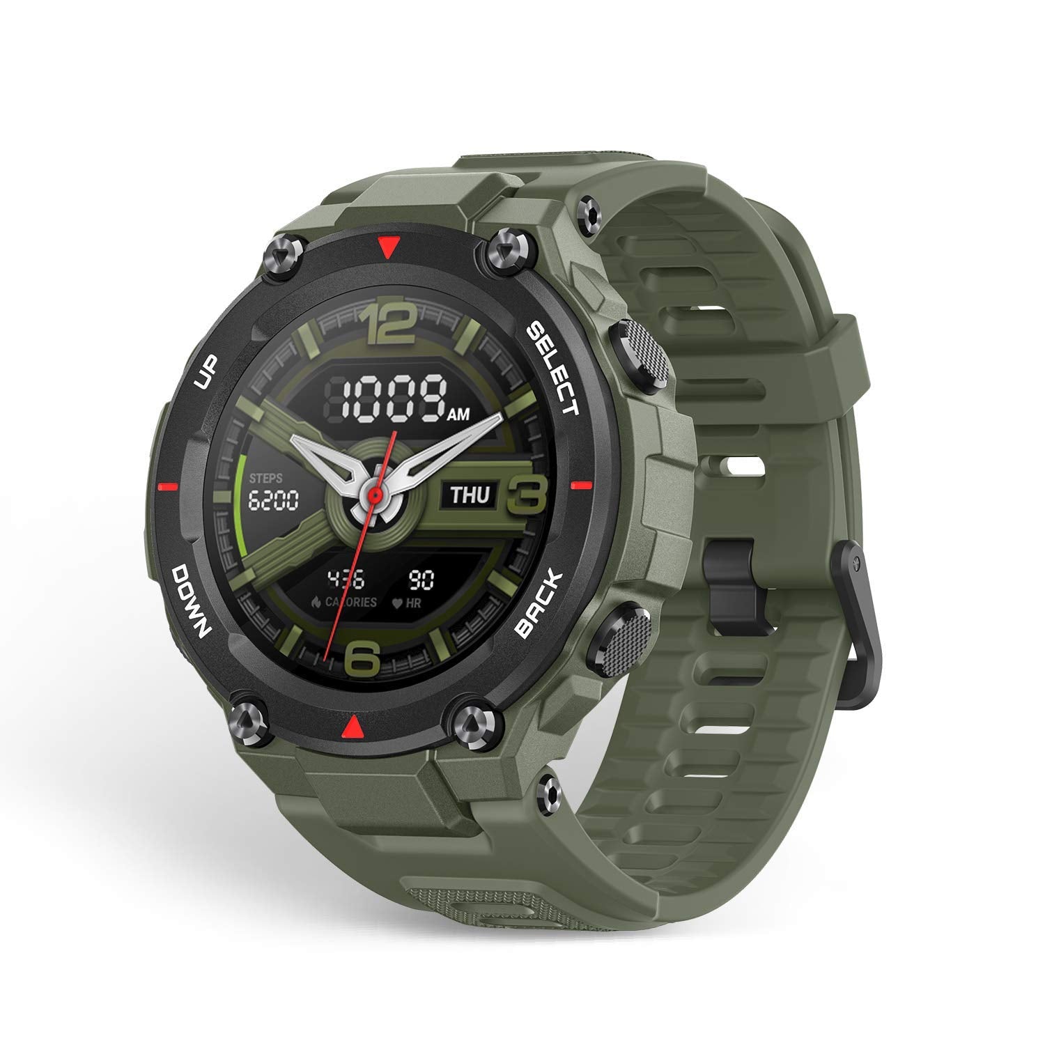 Amazfit Huami T-Rex Smartwatch with 20 Days Battery Life, AMOLED Display, Built-in GPS, 12 Military Certifications, Water Resistance, 14 Sports Modes - Unboxed