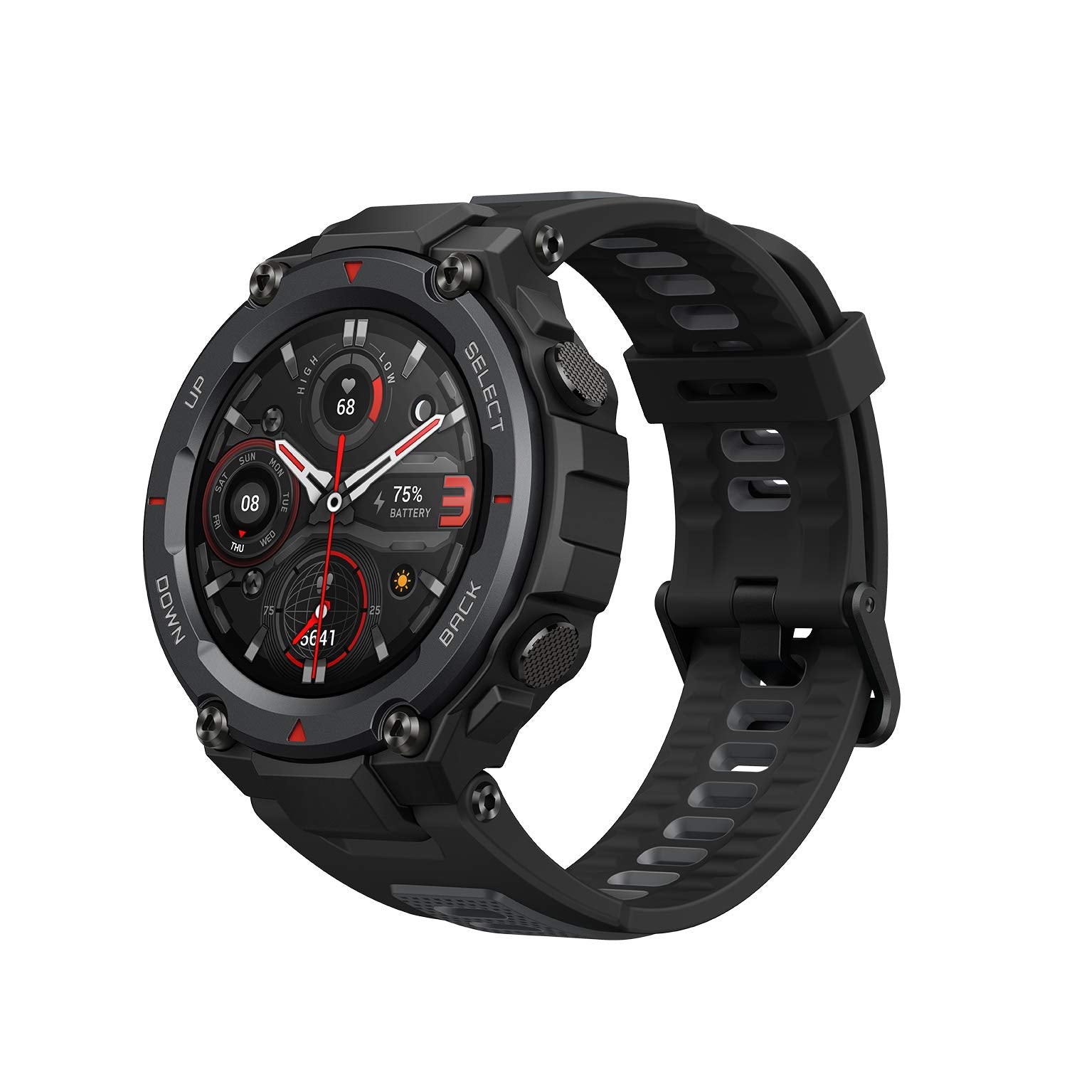 Amazfit T-Rex Pro 48mm Smartwatch Fitness Watch with SpO2, Heart Rate, Sleep Monitor, Sports Watch with Over 100 Sports Modes, 10 ATM Waterproof, 18 Day Battery Life, GPS - Unboxed