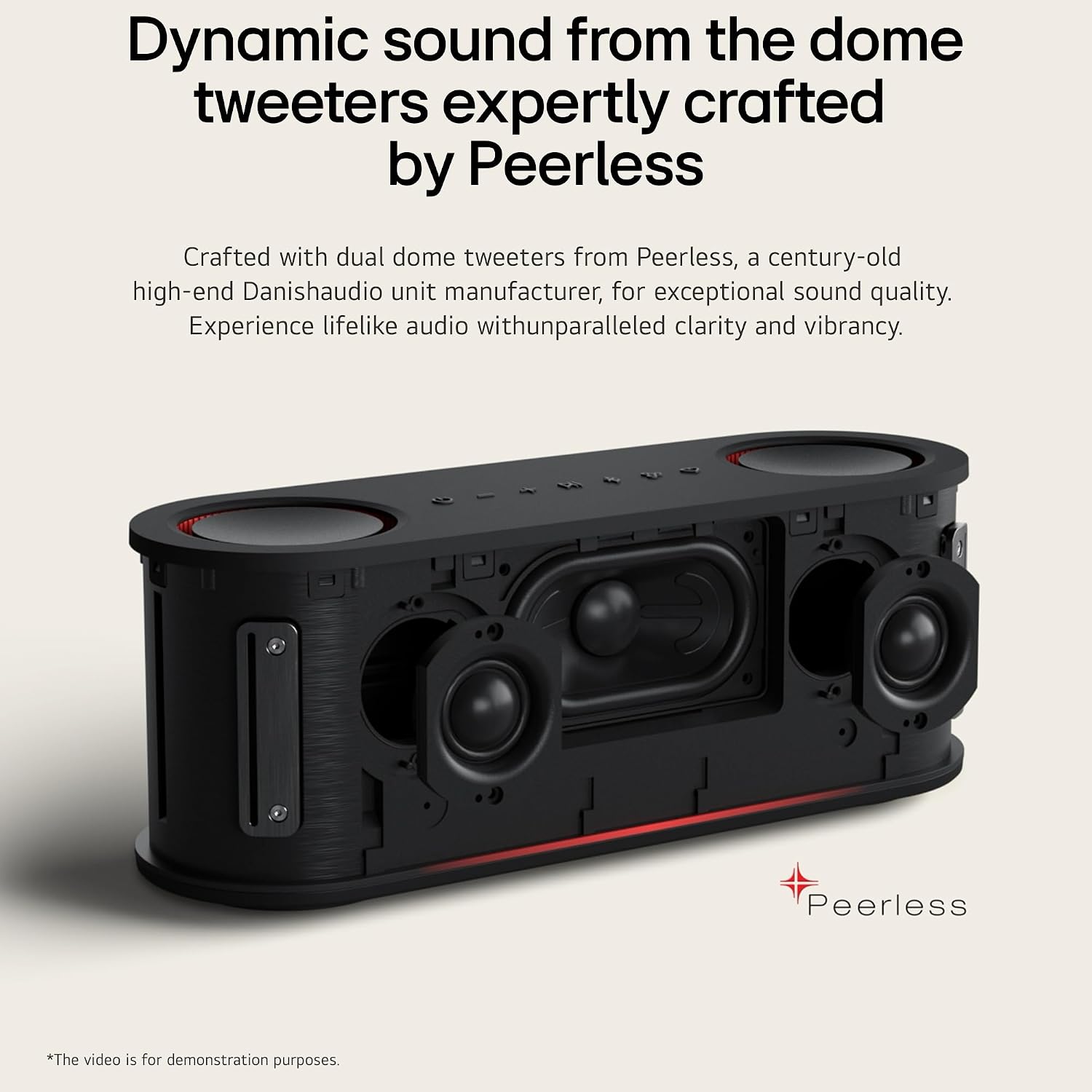 LG XBOOM Bounce Wireless Portable Bluetooth Speaker, Upward Dual Passive Radiators, AI Sound, AI Lighting, 30Hrs Playtime, Bass Boost, IP67 Water & Dustproof, Built in Power Bank, Carrying Strap