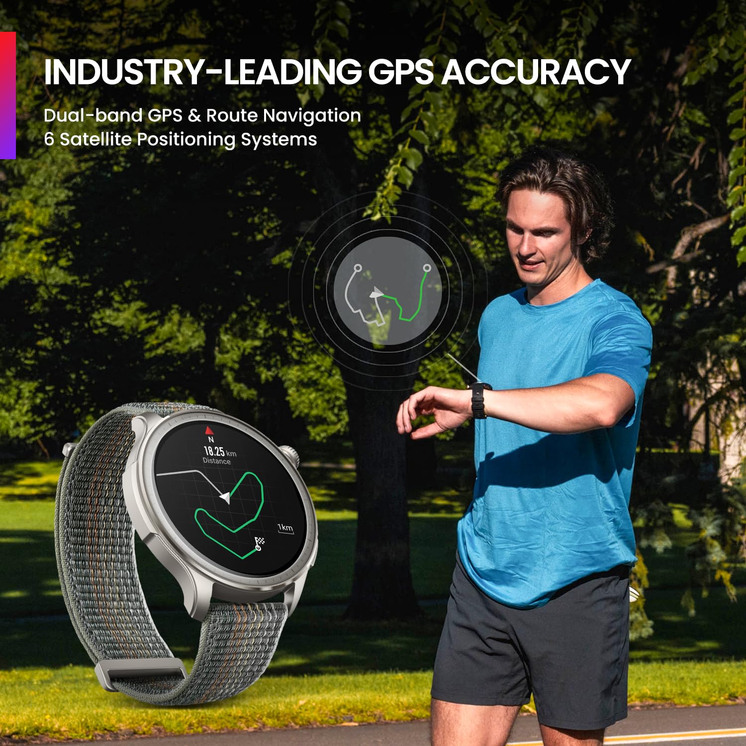 Amazfit Balance (Smartchoice) 46mm AMOLED Smart Watch, Body Composition, 14 Days Battery, Dual-Band GPS, BT Calling, VO₂ Max, Aluminium Alloy Frame, Temperature Sensor, AI Zepp Coach - Unboxed
