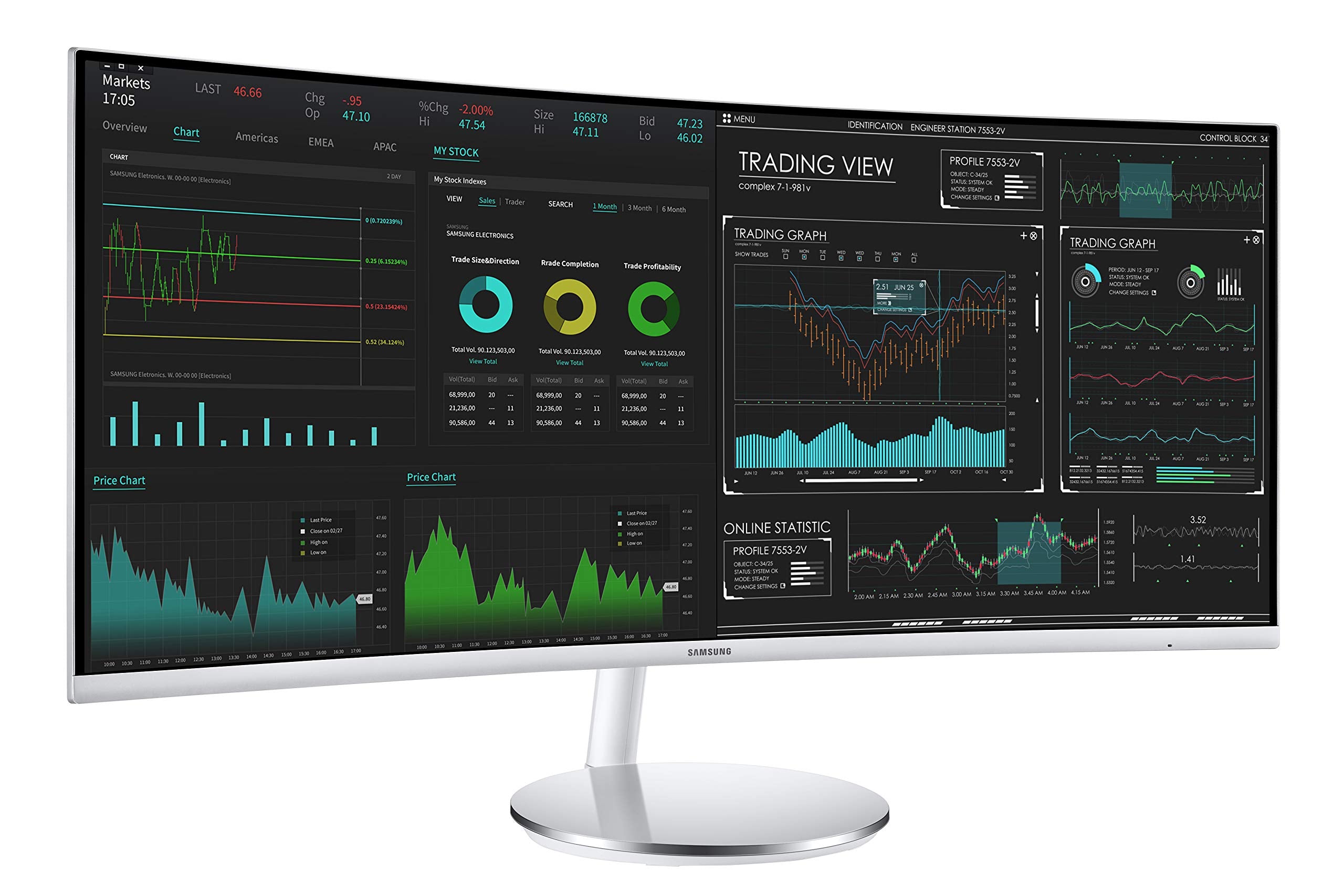 Samsung 34"(86.4cm) ViewFinity S6 Curved Monitor with Thunderbolt 4|Ultrawide WQHD 3440 X 1440|100hz|SRGB 115%|LAN Port|Speaker|KVM Switch|PIP|PBP|HDR10|HAS Swivel|LS34C650TAWXXL|Warm White - Unboxed