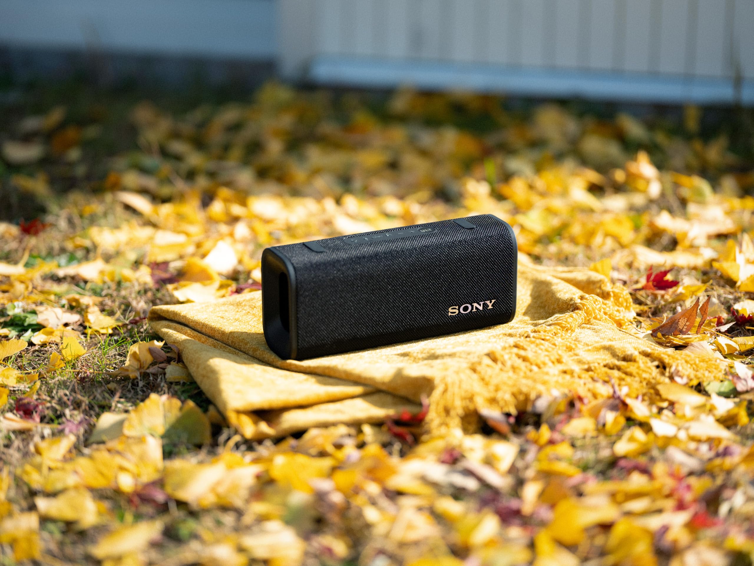Sony New ULT Field 5 Wireless Bluetooth Speaker, 25hrs Playtime, Massive Bass, Shoulder Strap, Built in Power Bank, IP67 Water & Dustproof, Quick Charge, 360 Party Light, Party Connect - Unboxed