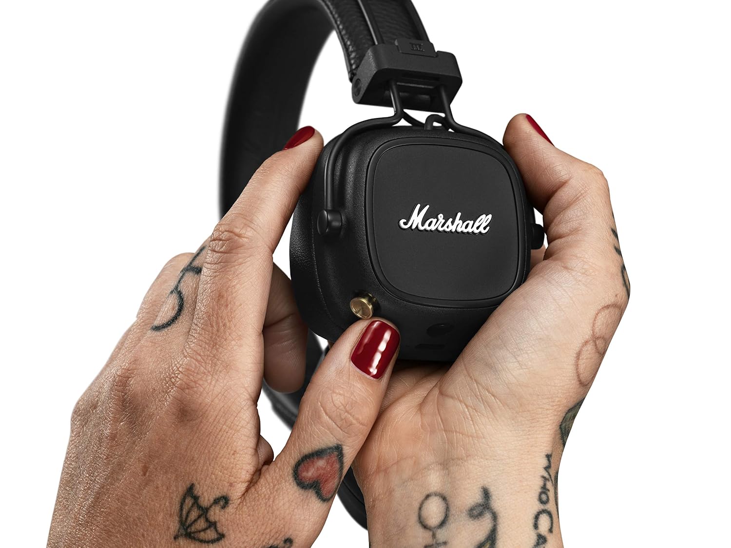 Marshall Major IV Wireless Bluetooth On Ear Headphone with Mic (Black) - Unboxed